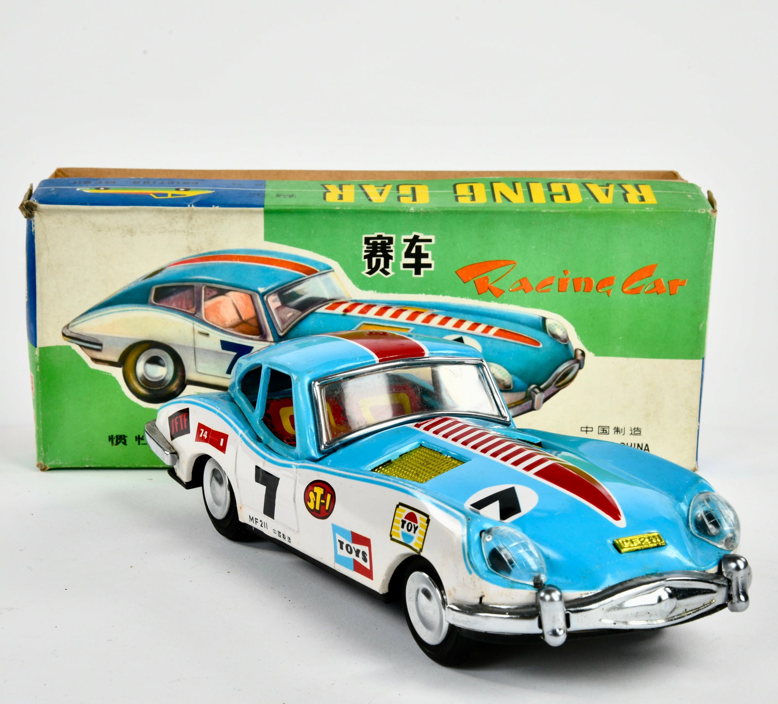 Racing Car: Racing Car, China, Blech, 28cm, Friktion ok, Okt Z 1-, Z 1-