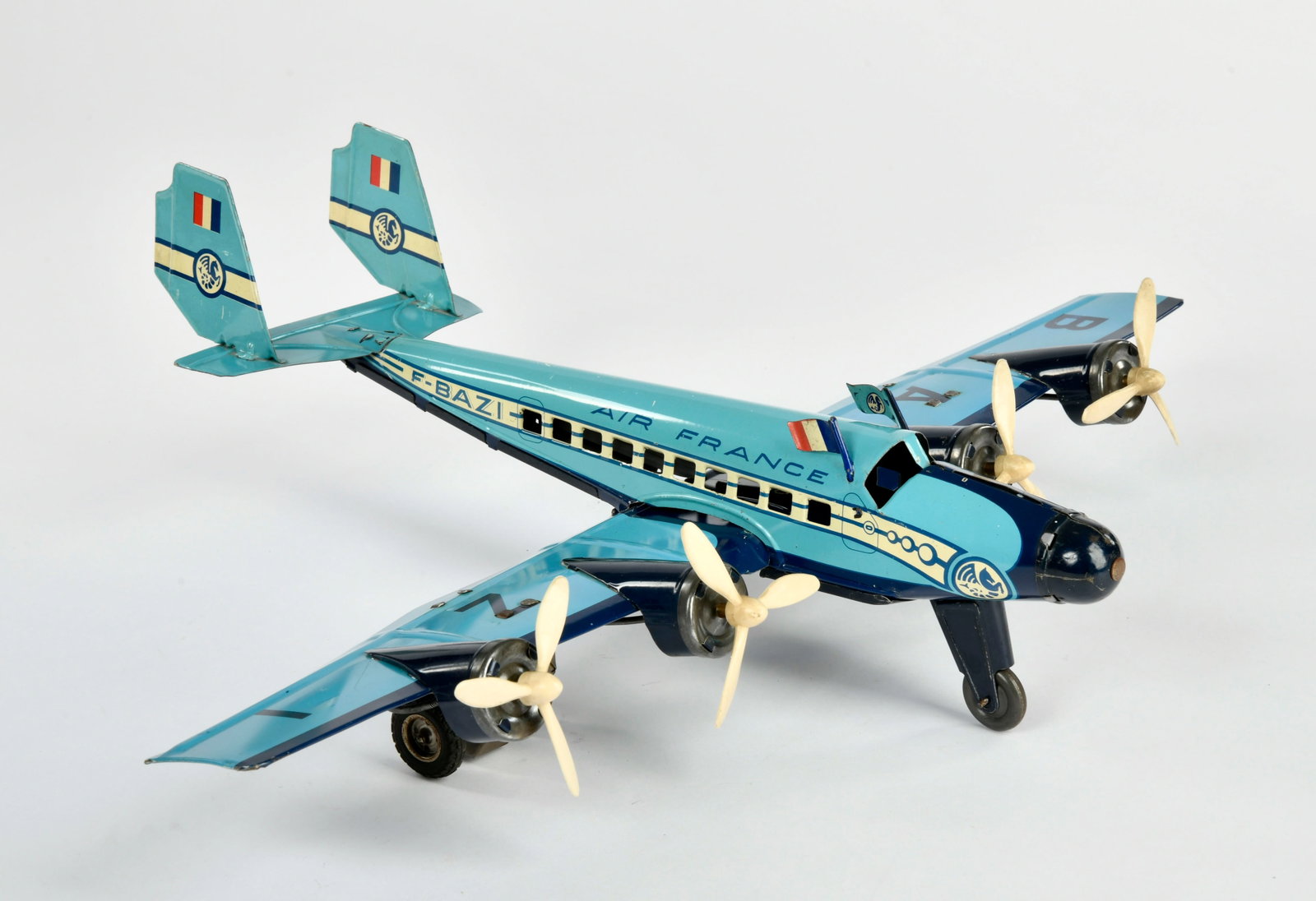 Joustra, Air France Flugzeug: Joustra, Air France Flugzeug, France, 40 cm, Blech, Friktion ok, min. LM