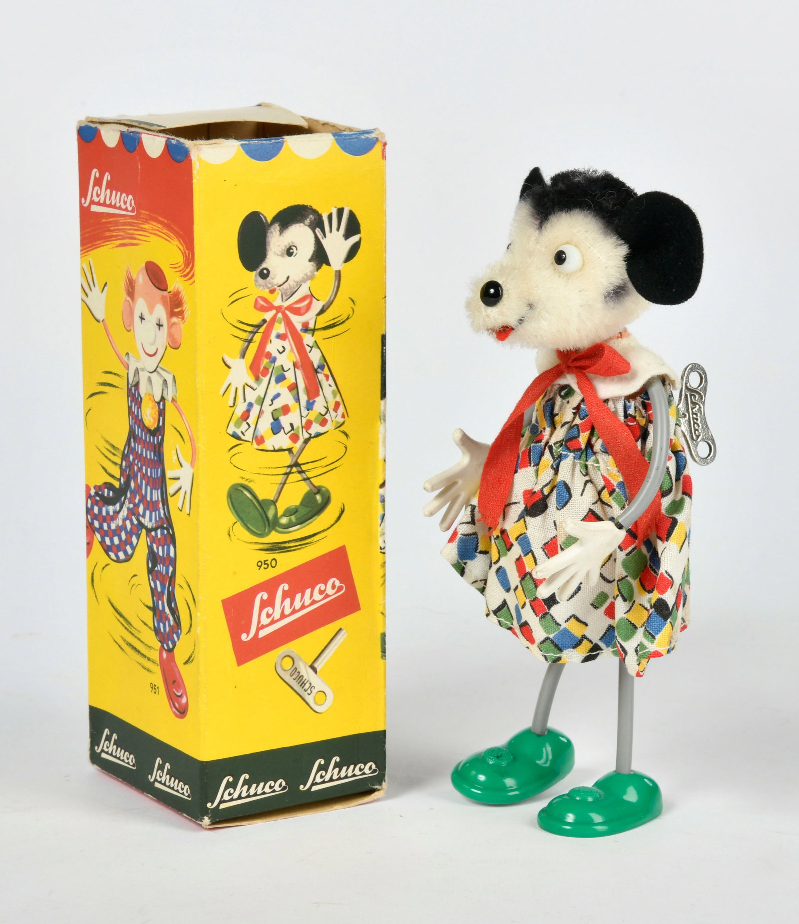 Schuco, Bigo Fix Maus: Schuco, Bigo Fix Maus, W.-Germany, 16 cm, GemBw, UW ok, Okt Z 2, Z 1