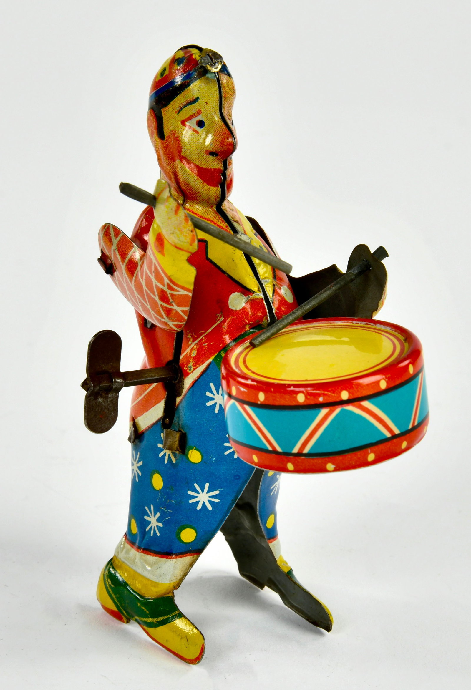 Keim, Clown Trommler: Keim, Clown Trommler, W.-Germany, 12 cm, Blech, UW ok, min. LM, Z 2