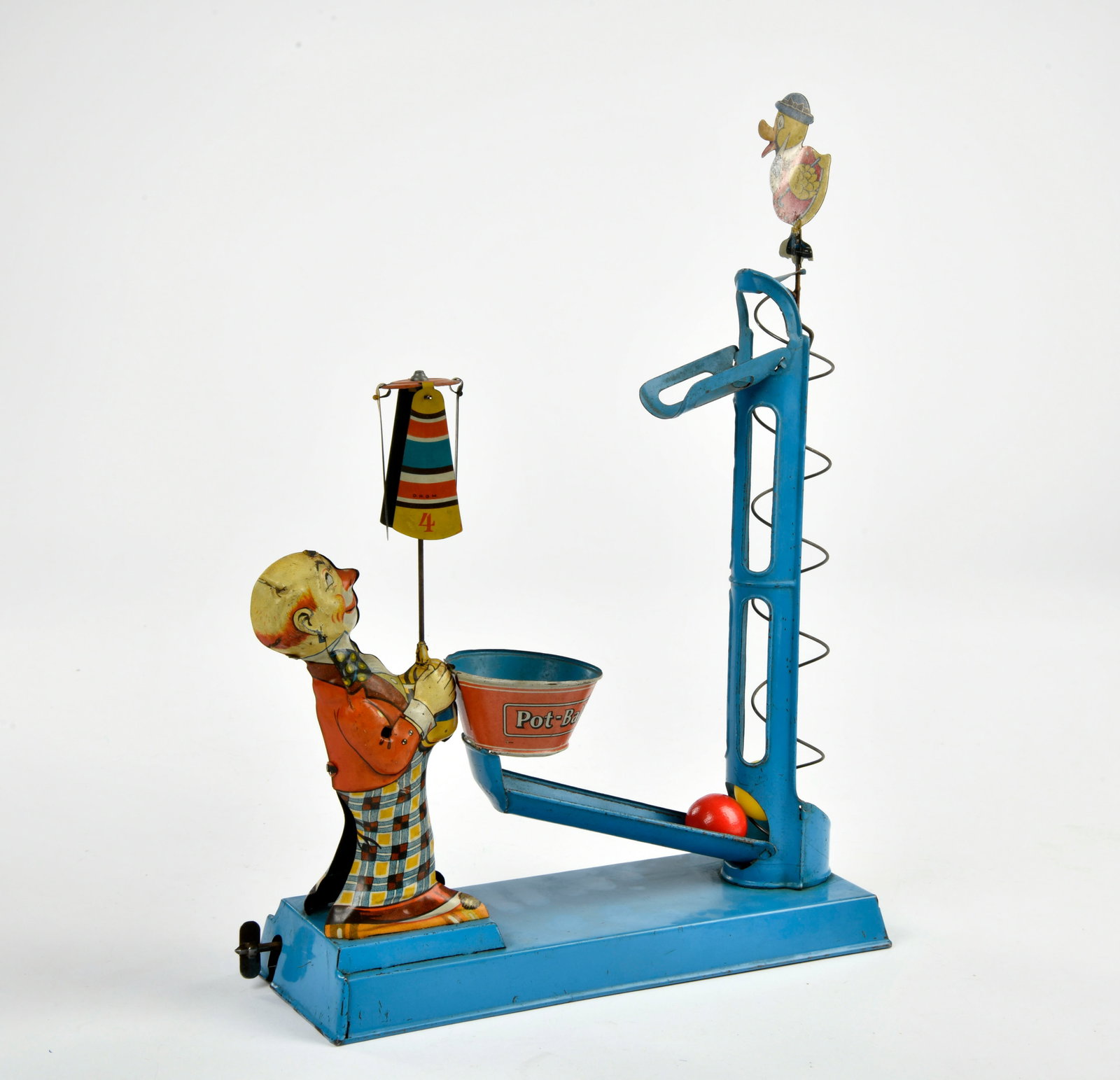 Gely, Pot Ball Spiel: Gely, Pot Ball Spiel, Germany, 34 cm, Blech, UW ok, LM, Z 2