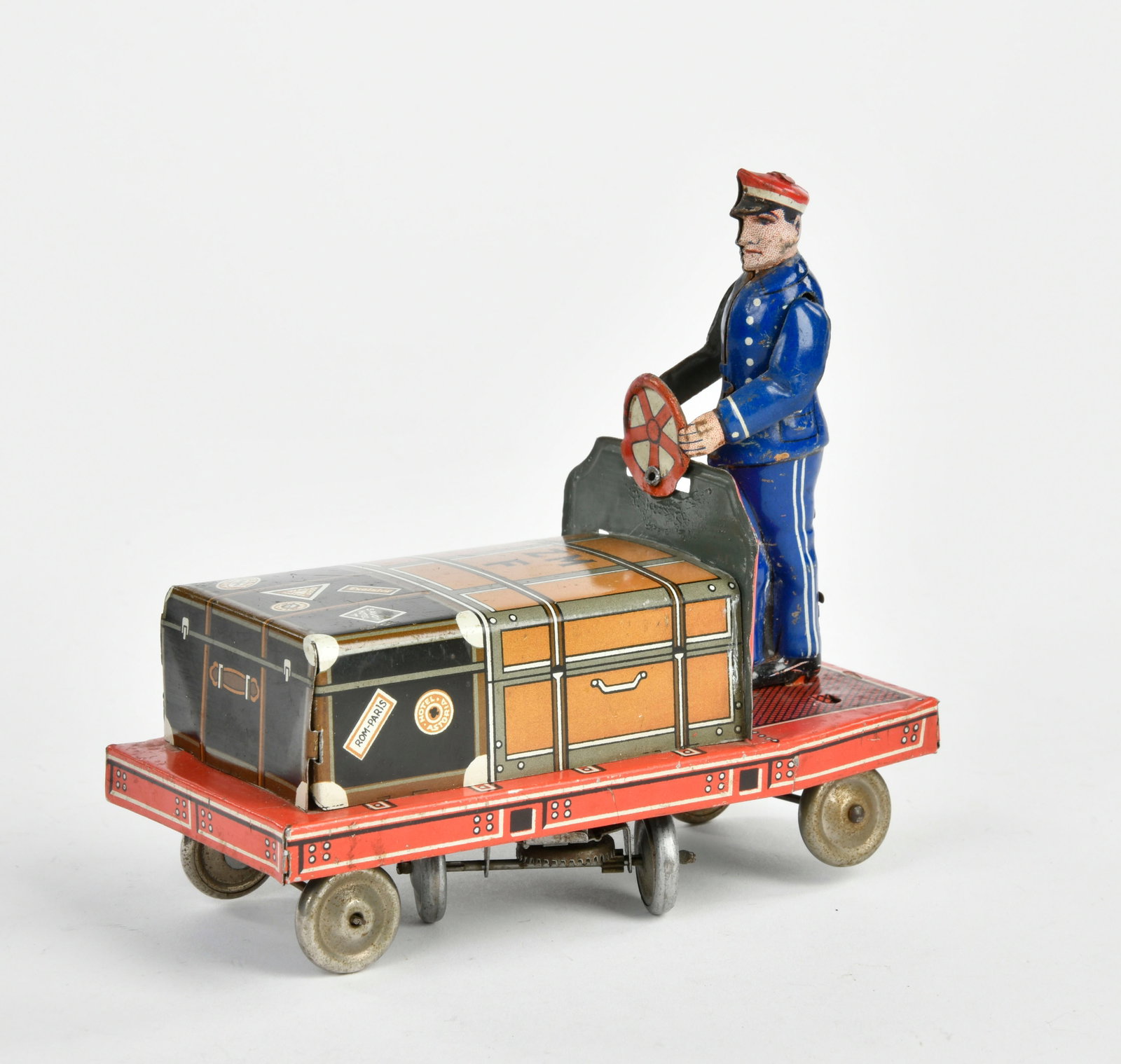 Fuchs, Gepackfahrer: Fuchs, Gepackfahrer, W.-Germany, 15cm, Blech, UW ok, LM, Z 2