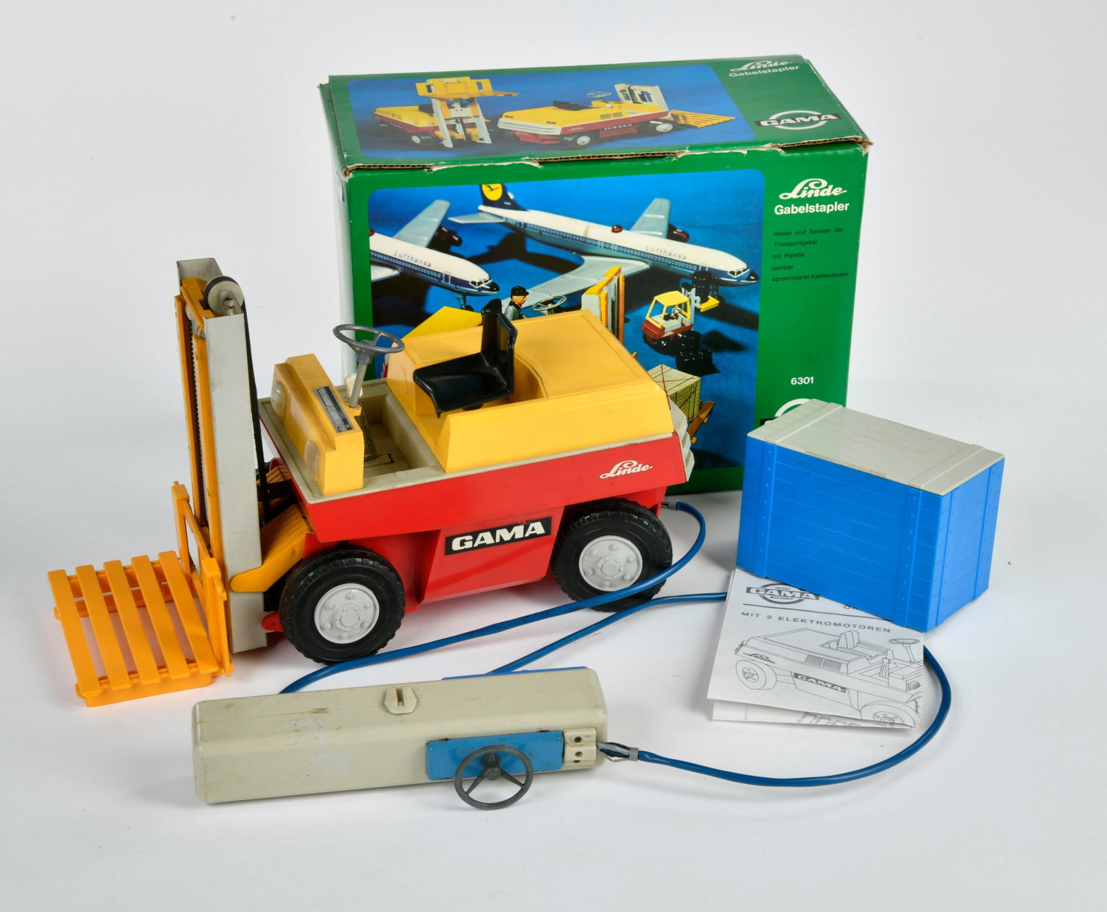 Gama, Linde Gabelstabler: Gama, Linde Gabelstabler, W.-Germany, 29 cm, Kst, Okt Z 1-, Z 2