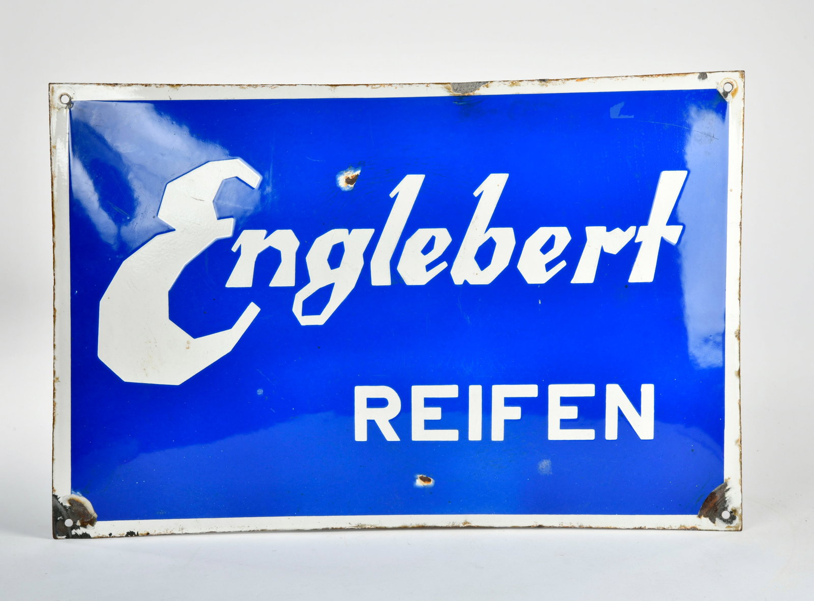 Englebert Reifen, Emailschild: Englebert Reifen, Emailschild, 60x40 cm, Z 2