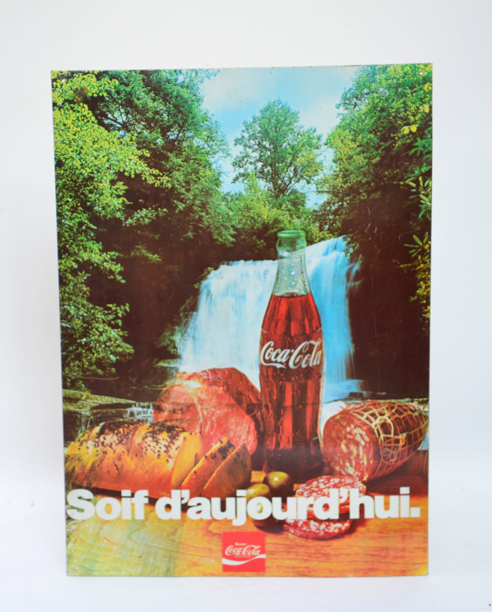 Coca Cola Blechschild, franzosisch (1 of 1)