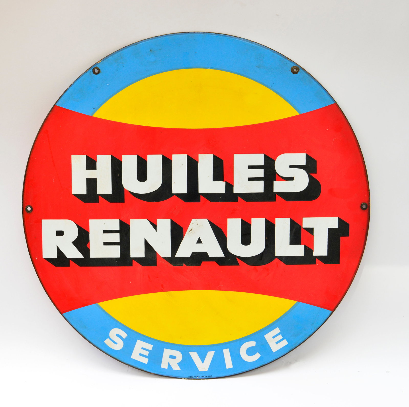 Huiles Renault Service, Emailschild (1 of 2)