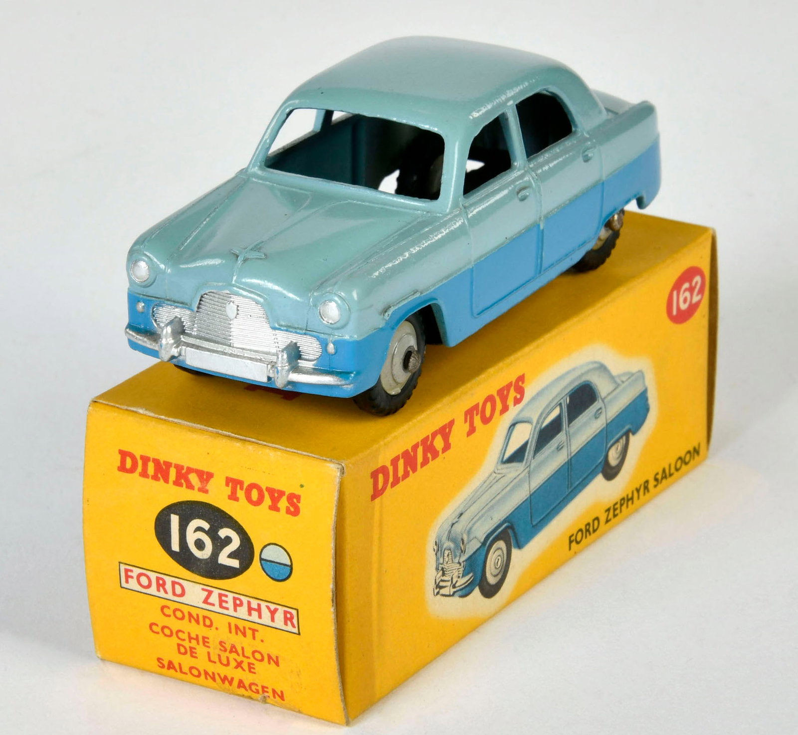 Dinky Toys, 162 Ford Zephyr: Dinky Toys, 162 Ford Zephyr, blau, England, 1:43, Druckguss, Okt Z 1, Z 1