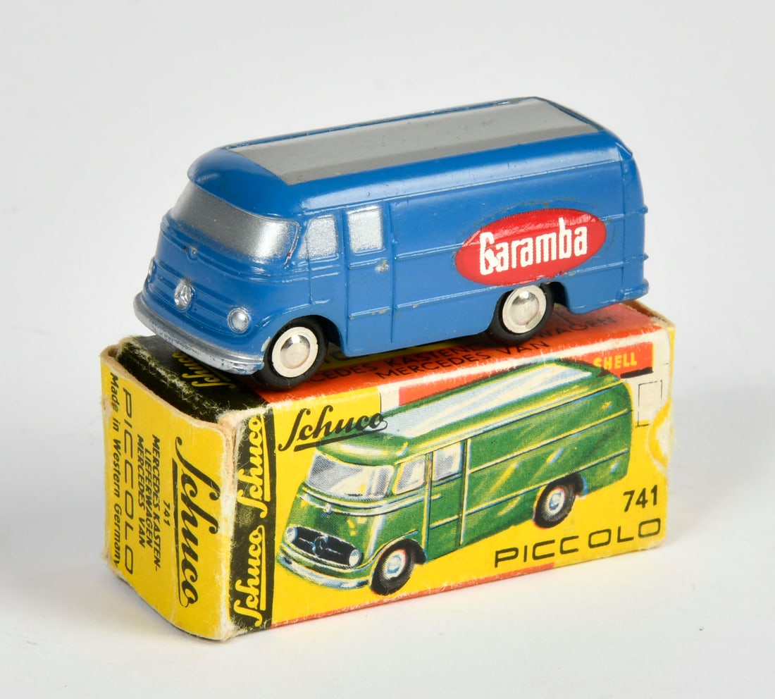 Schuco Piccolo, 741 Mercedes Kastenwagen Caramba: Schuco Piccolo, 741 Mercedes Kastenwagen Caramba, W.-Germany, 1:90, Okt Z 1-2, Z 1