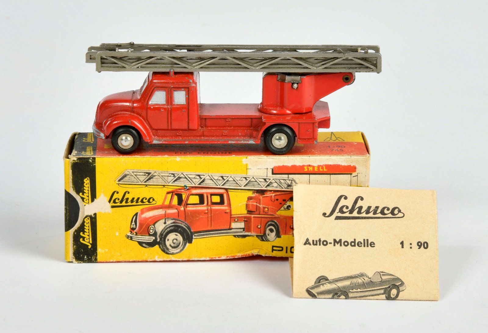 Schuco Piccolo, 745 Magirus Feuerwehr, durchbrochene Leiter (1 of 1)