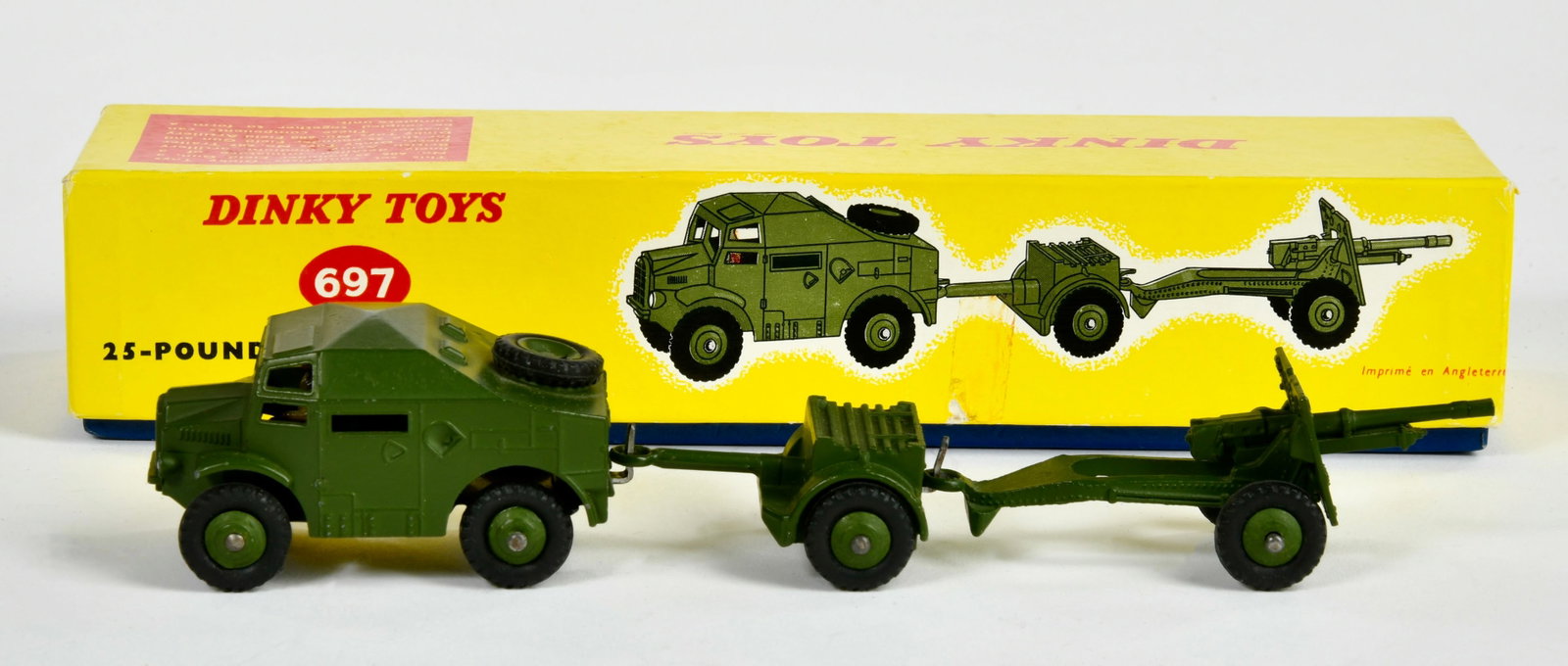 Dinky Toys 697, 25-Pounder Field Gun Set: Dinky Toys 697, 25-Pounder Field Gun Set, England, 1:43, Okt, Z 1