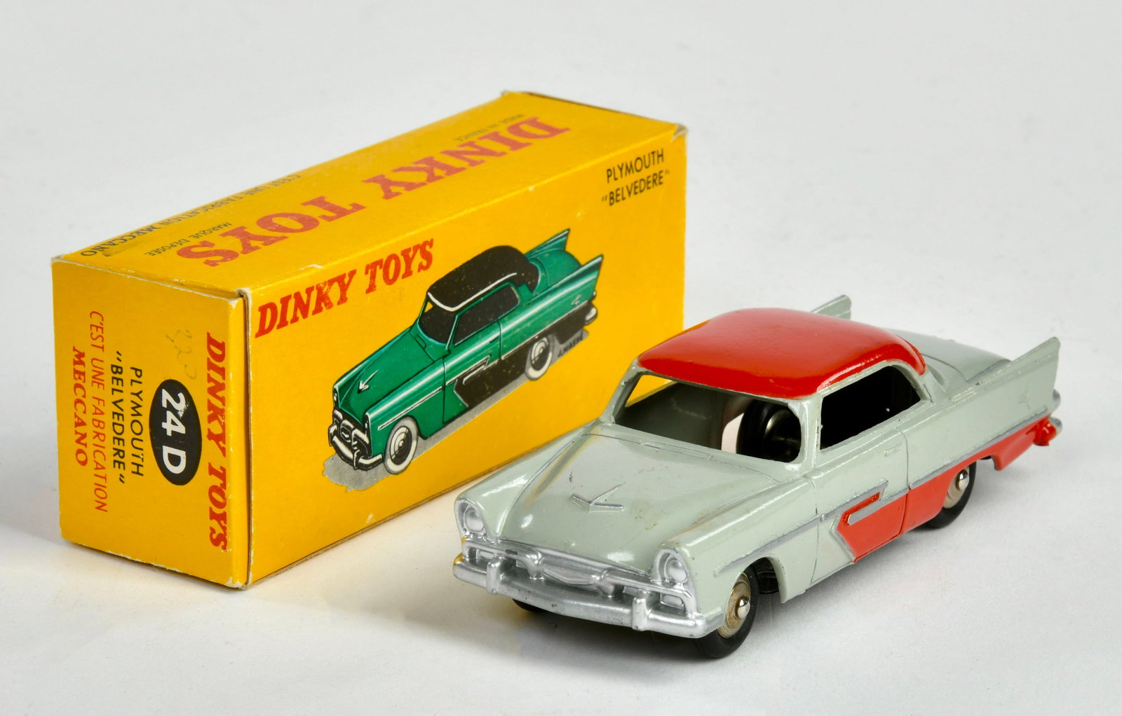 Dinky Toys, 24 D Plymouth Belvedere: Dinky Toys, 24 D Plymouth Belvedere, France, 1:43, Druckguss, Okt Z 1-2, Z 1-
