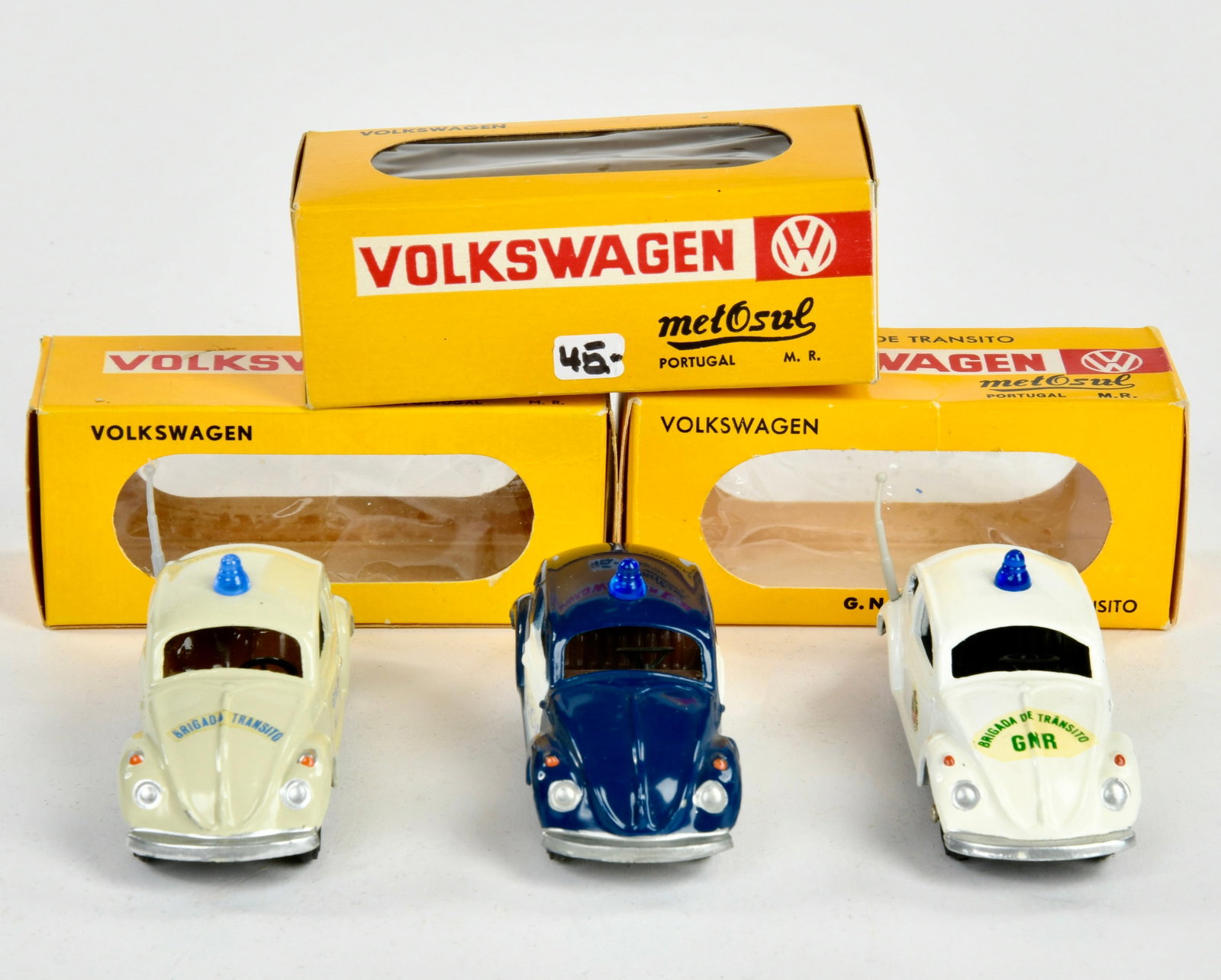 Metosul, 3x VW Kafer: Metosul, 3x VW Kafer, Portugal, 1:43, Druckguss, Okt, meist Z 1