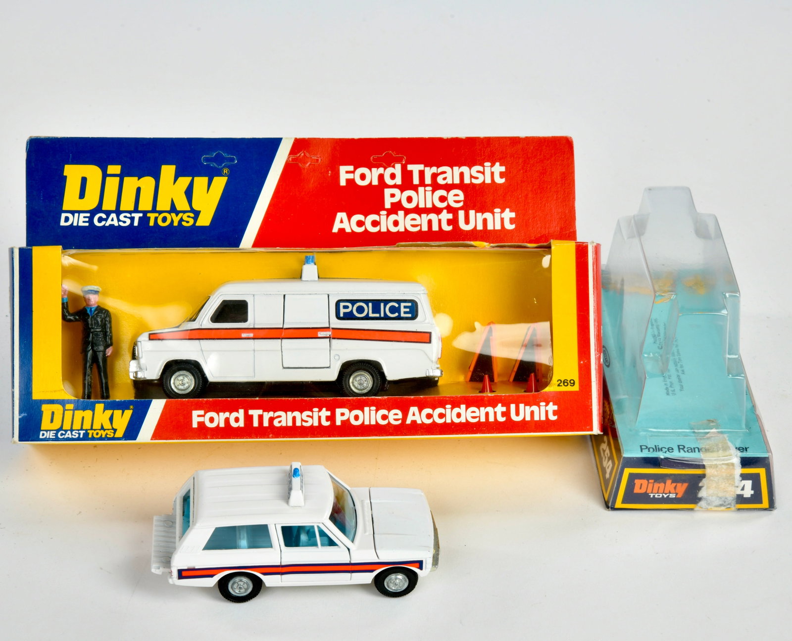 Dinky Toys, 269 Ford Transit Police Accident Unit & 254 Police Range Rover (1 of 1)