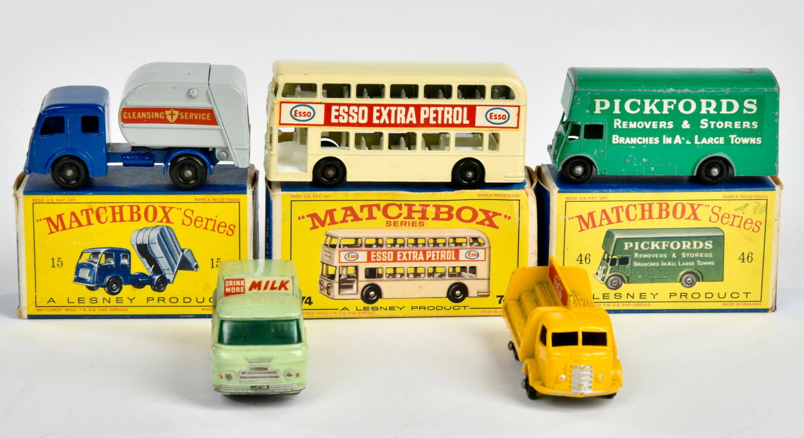 Matchbox, 5 Modelle: Matchbox, 5 Modelle, England, Druckguss, 3x Okt, meist Z 1