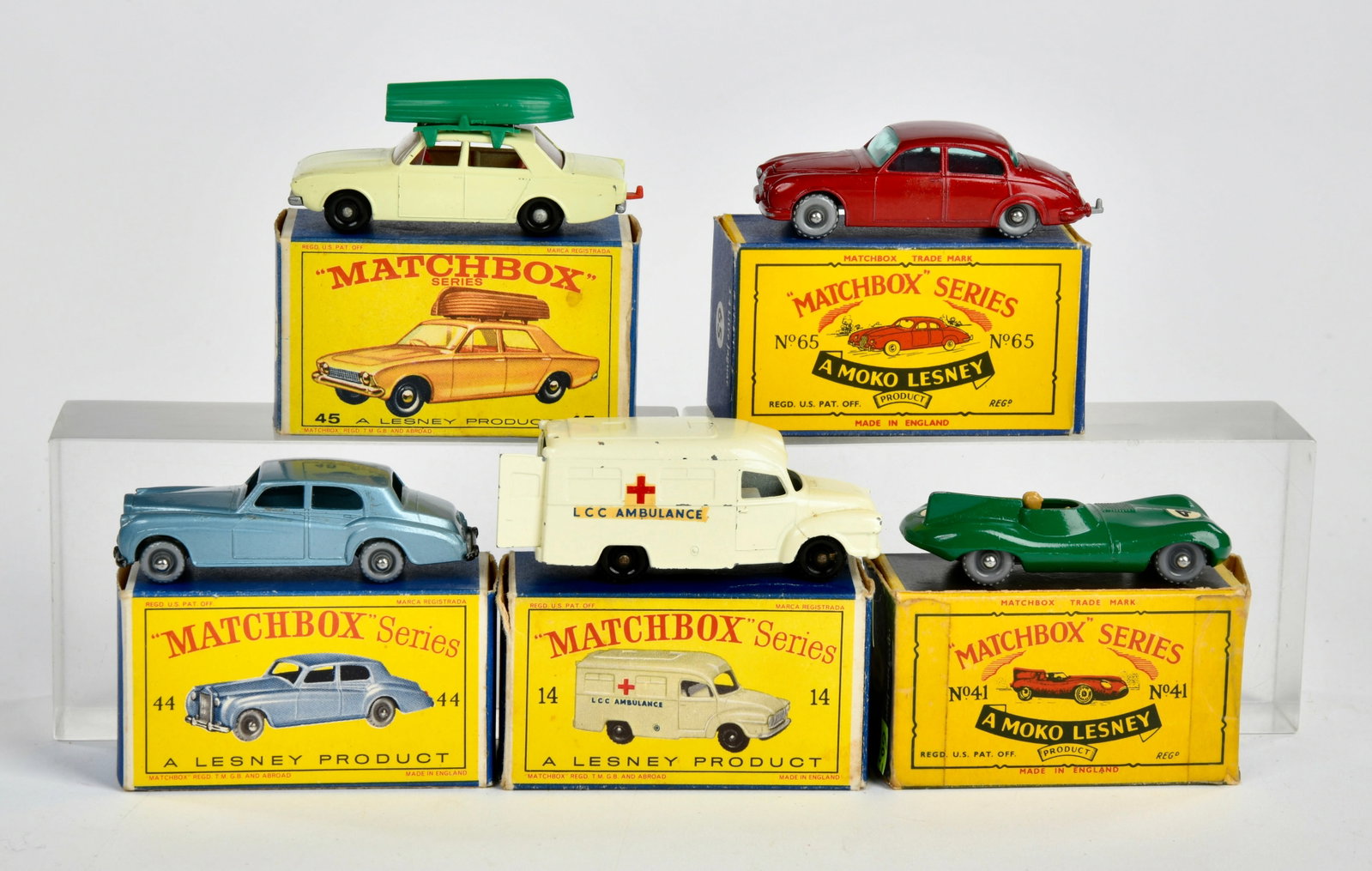 Matchbox, 5 Modelle: Matchbox, 5 Modelle, England, Druckguss, Okt, meist Z 1