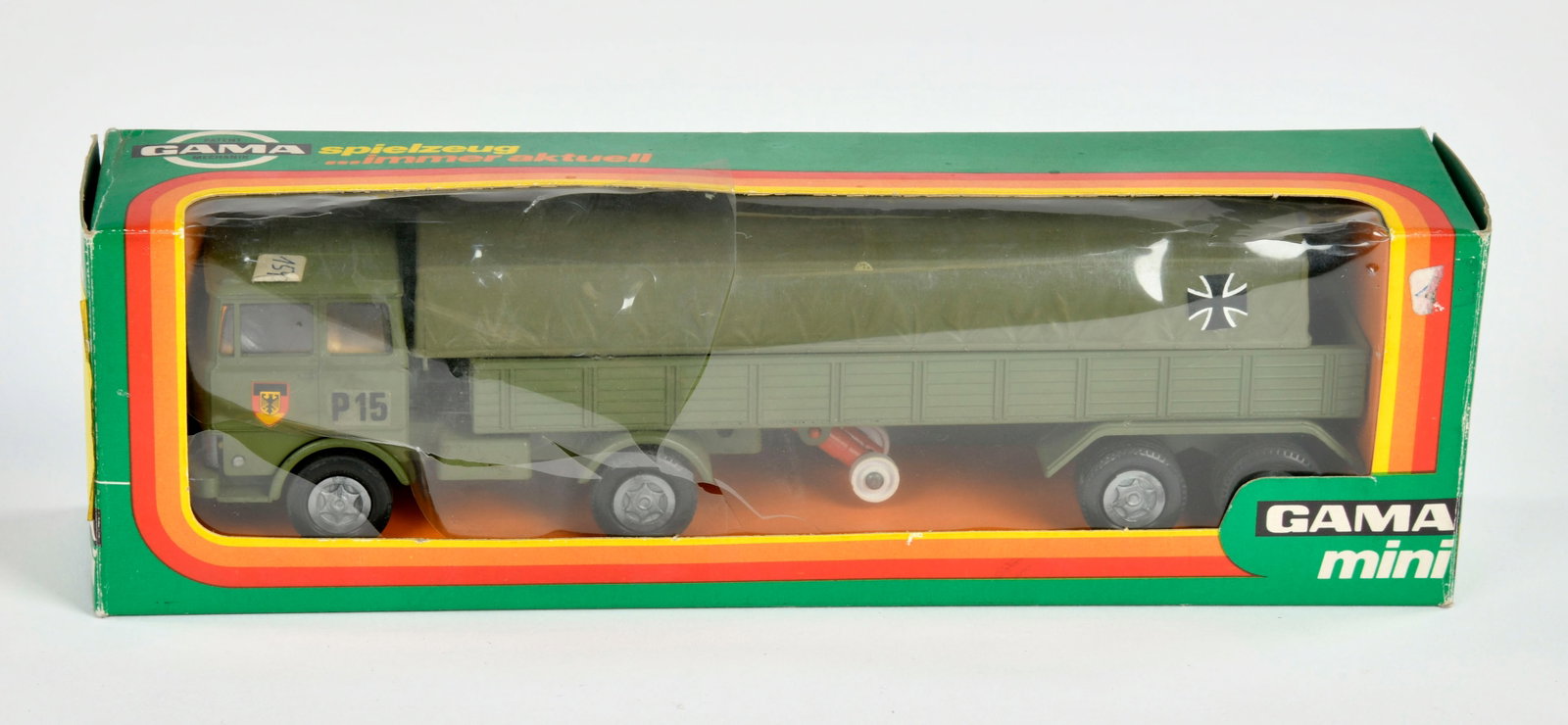 Gama, Bundeswehr LKW: Gama, Bundeswehr LKW, W-Germany, Druckguss, 1:43, Okt (Folie defekt), Z 1