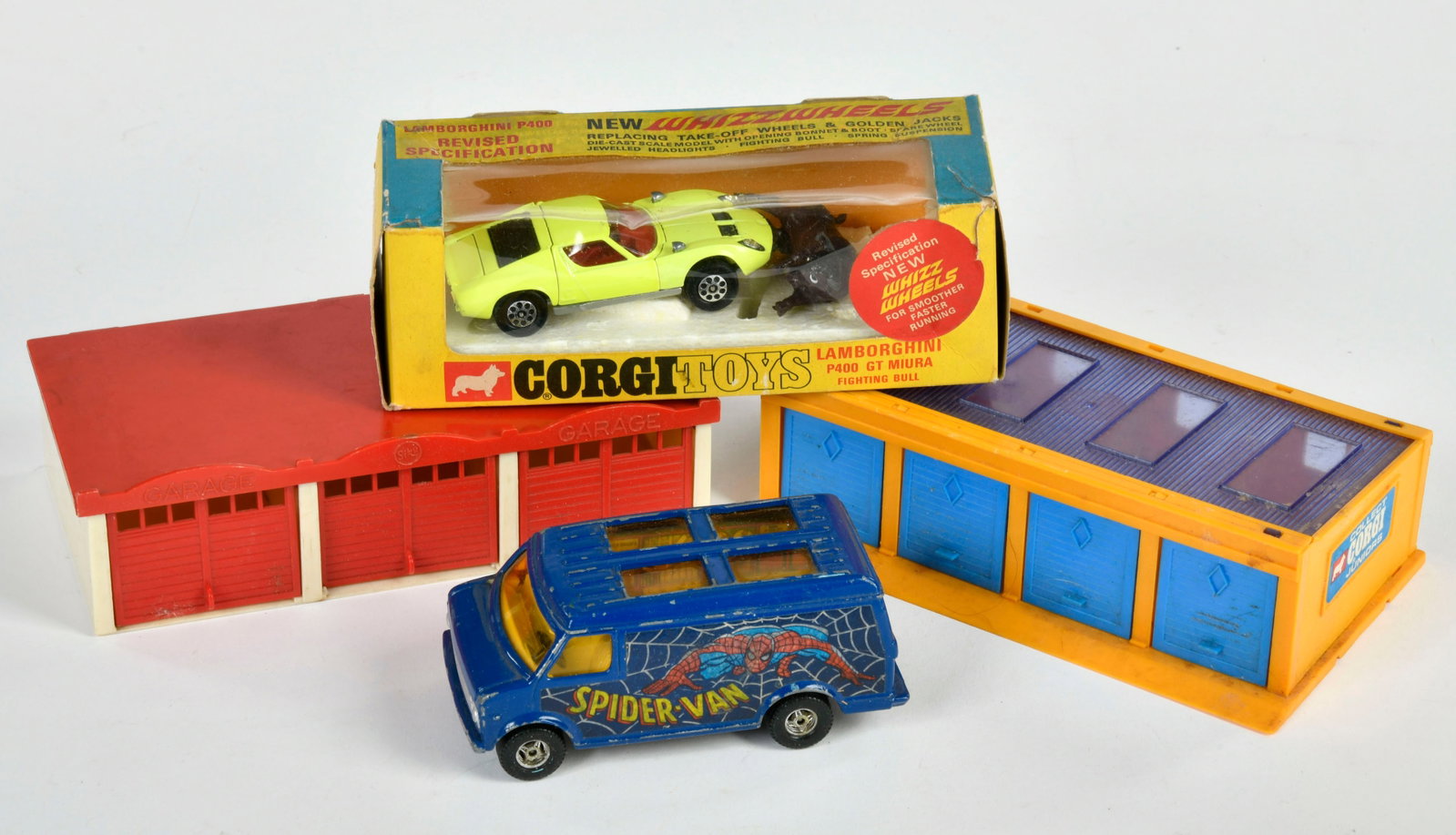 Siku, Corgi Toys, Autos und Garagen: Siku, Corgi Toys, Autos und Garagen, GemBw, LM, Z 2