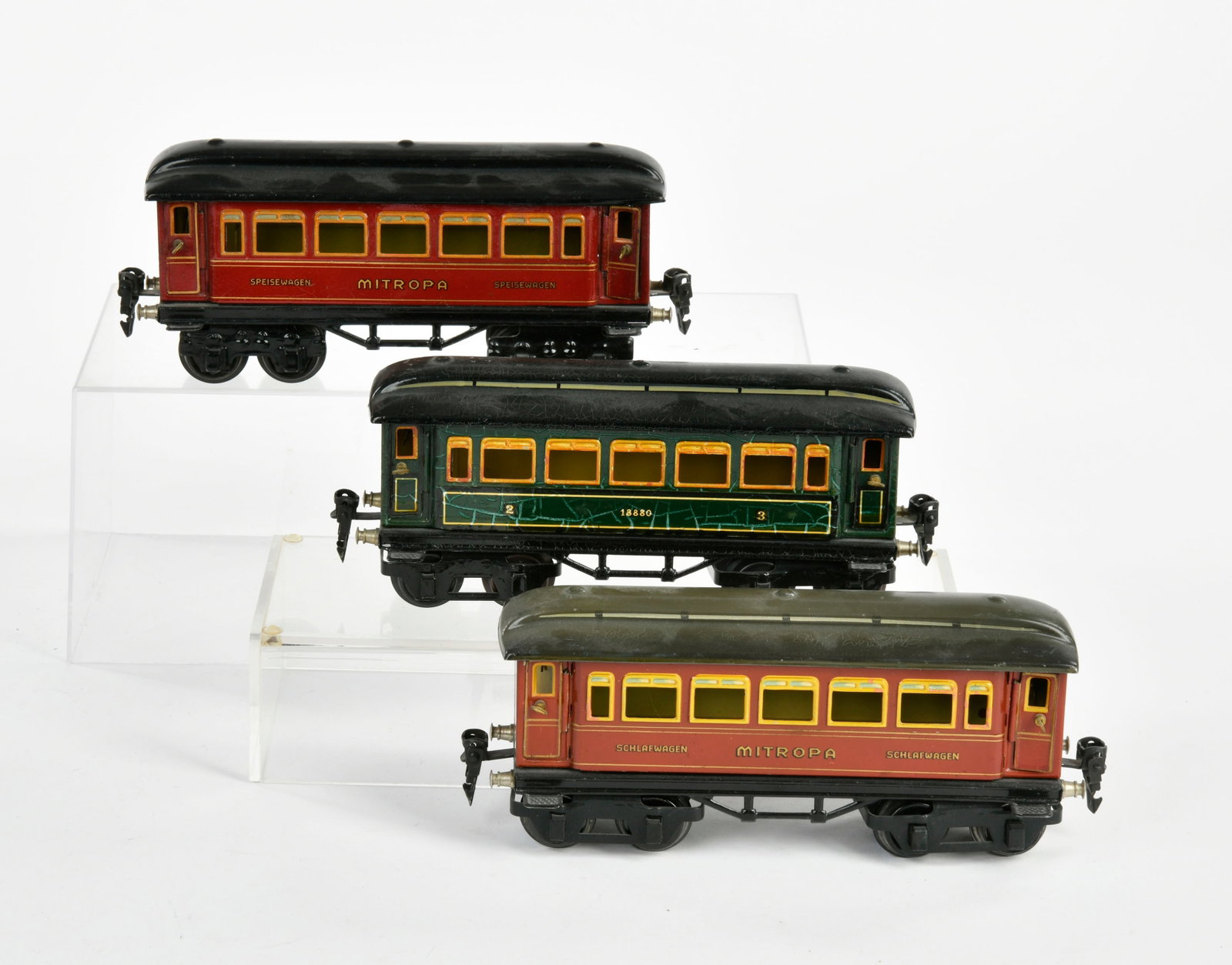 Marklin, Mitropa Speisewagen, Schlafwagen & Personenwagen 1888 (1 of 2)