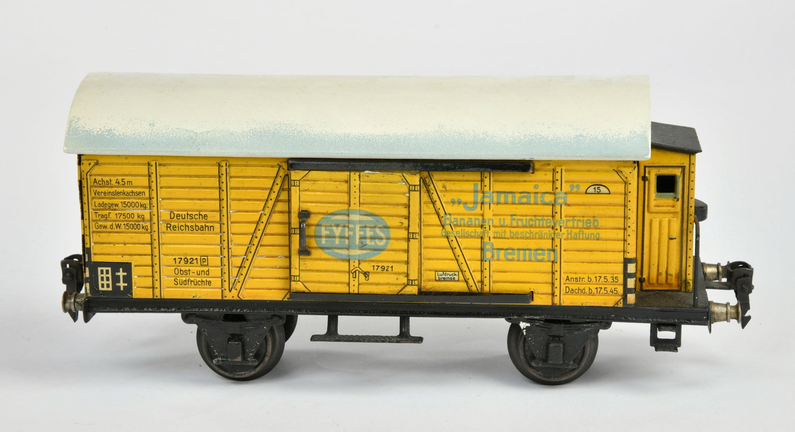 Marklin, Bananenwagen 1792: Marklin, Bananenwagen 1792, Spur 1, Germany VK, Z 1-2