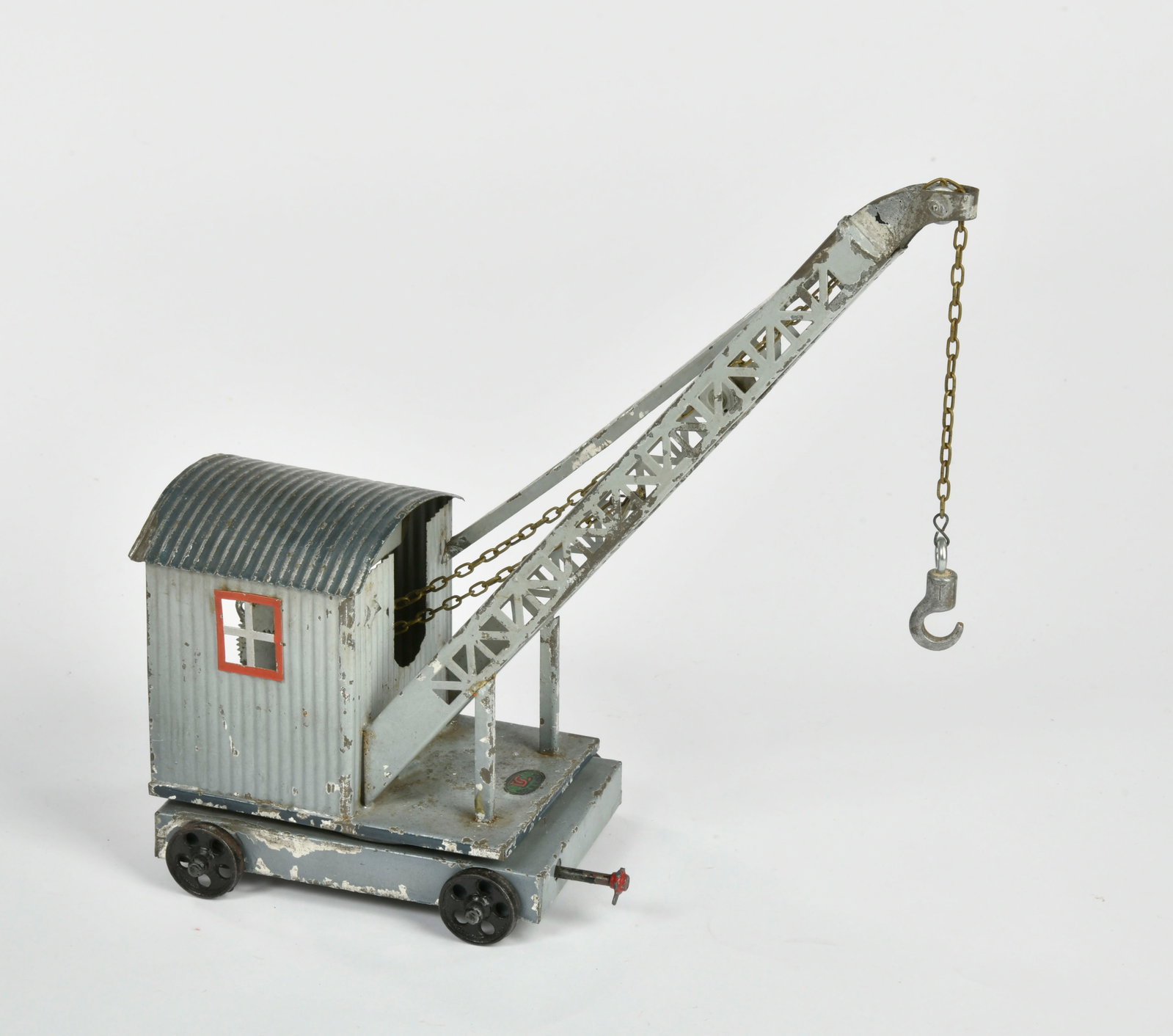 Doll, fahrbarer Kran: Doll, fahrbarer Kran, Germany VK, 30 cm, defekt, LM, Z 3-4