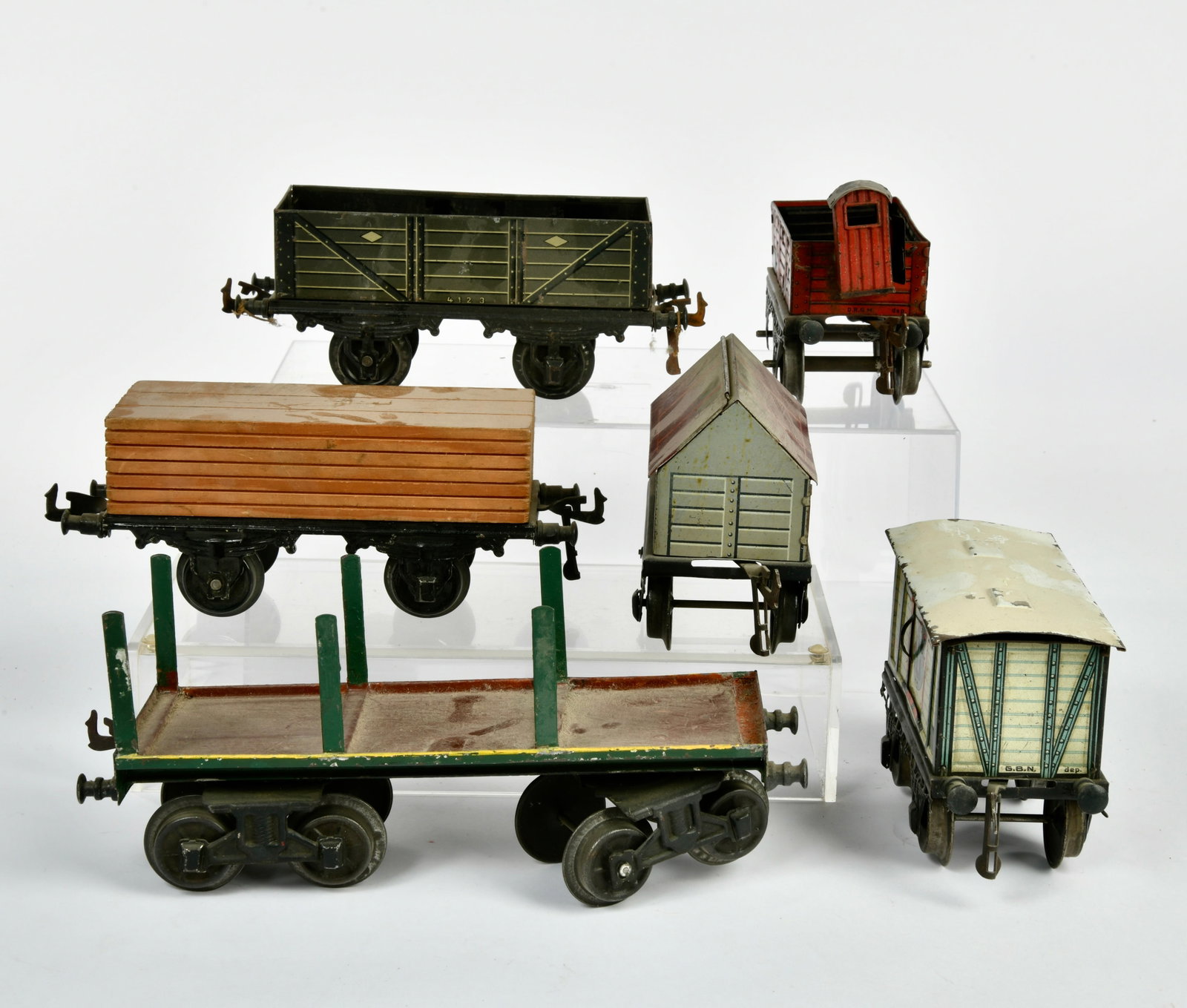 Bing, 6 Guterwagen: Bing, 6 Guterwagen, Germany VK, Spur 1, LM, Z 2-3