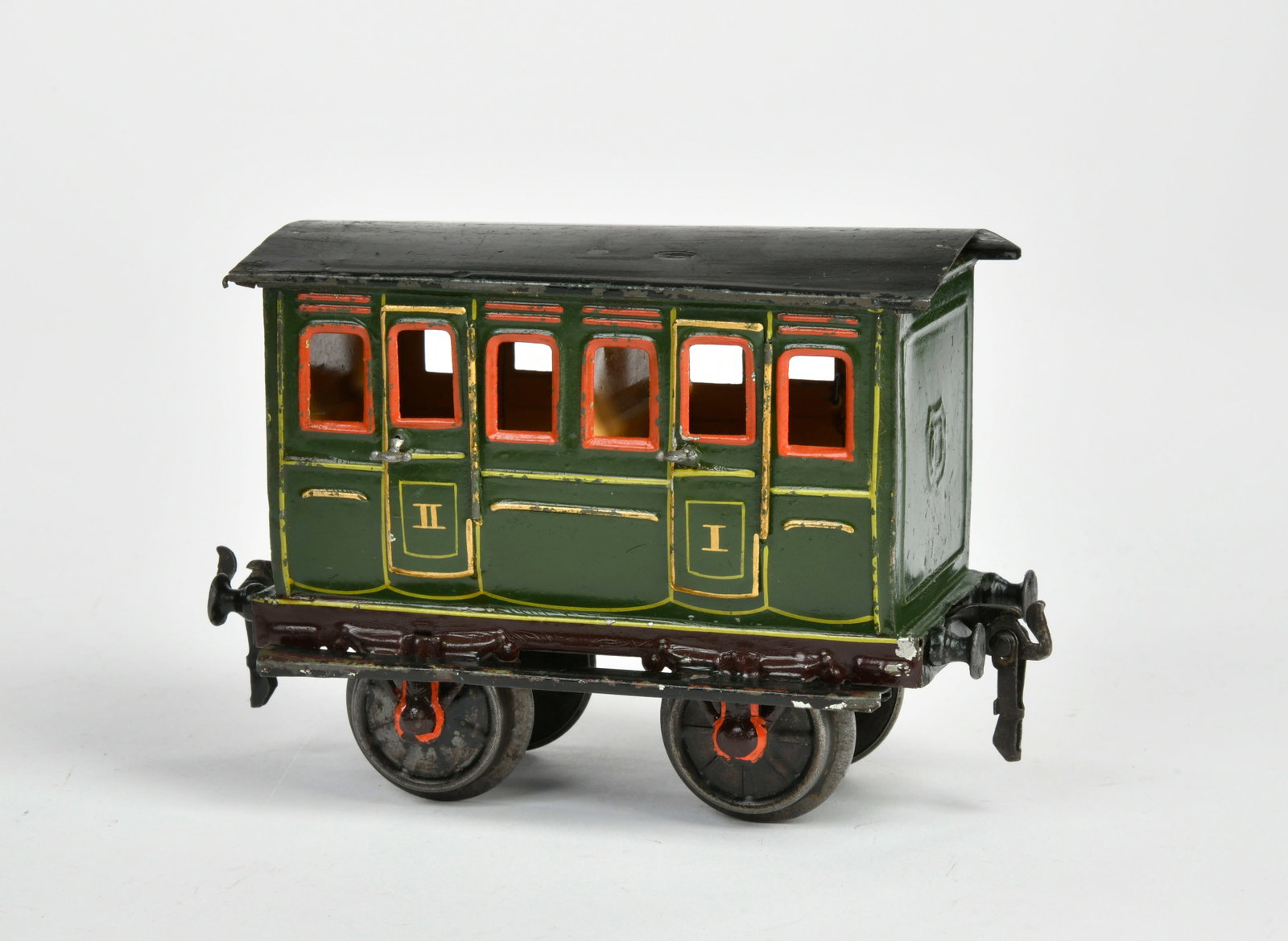 Marklin, Abteilwagen mit Inneneinrichtung: Marklin, Abteilwagen mit Inneneinrichtung, Spur 2, Germany VK, 17,5 cm, min. LM