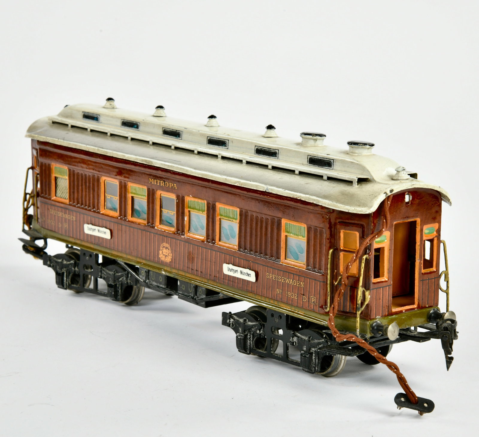 Marklin, Mitropa Speisewagen 1932 mit Inneneinrichtung: Marklin, Mitropa Speisewagen 1932 mit Inneneinrichtung, Spur 1, 40 cm, LM, Z 2