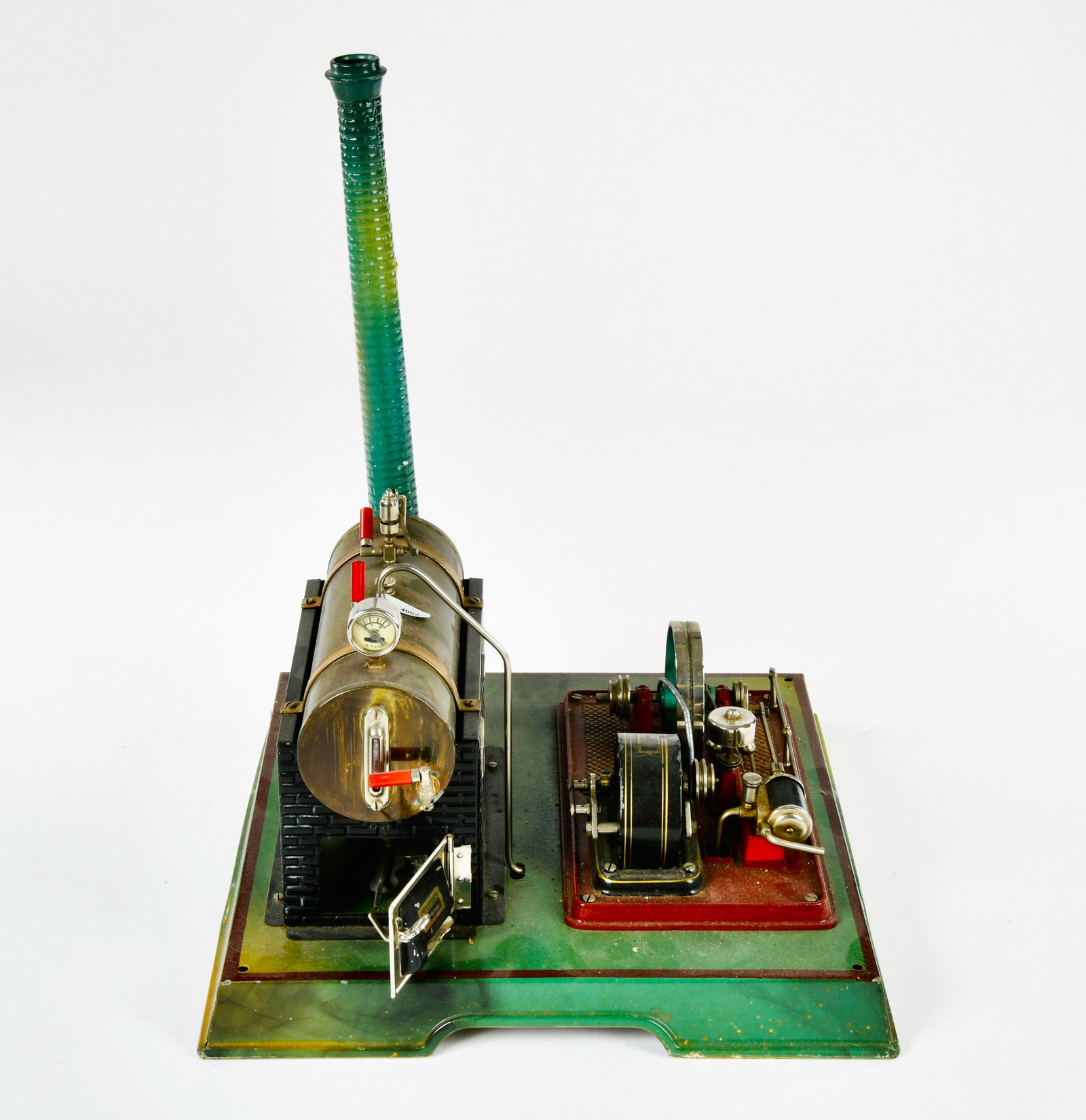 Marklin, Dampfmaschine: Marklin, Dampfmaschine, Germany, 32,5x32,5x41 cm, Blech, min. LM, mit Brenner
