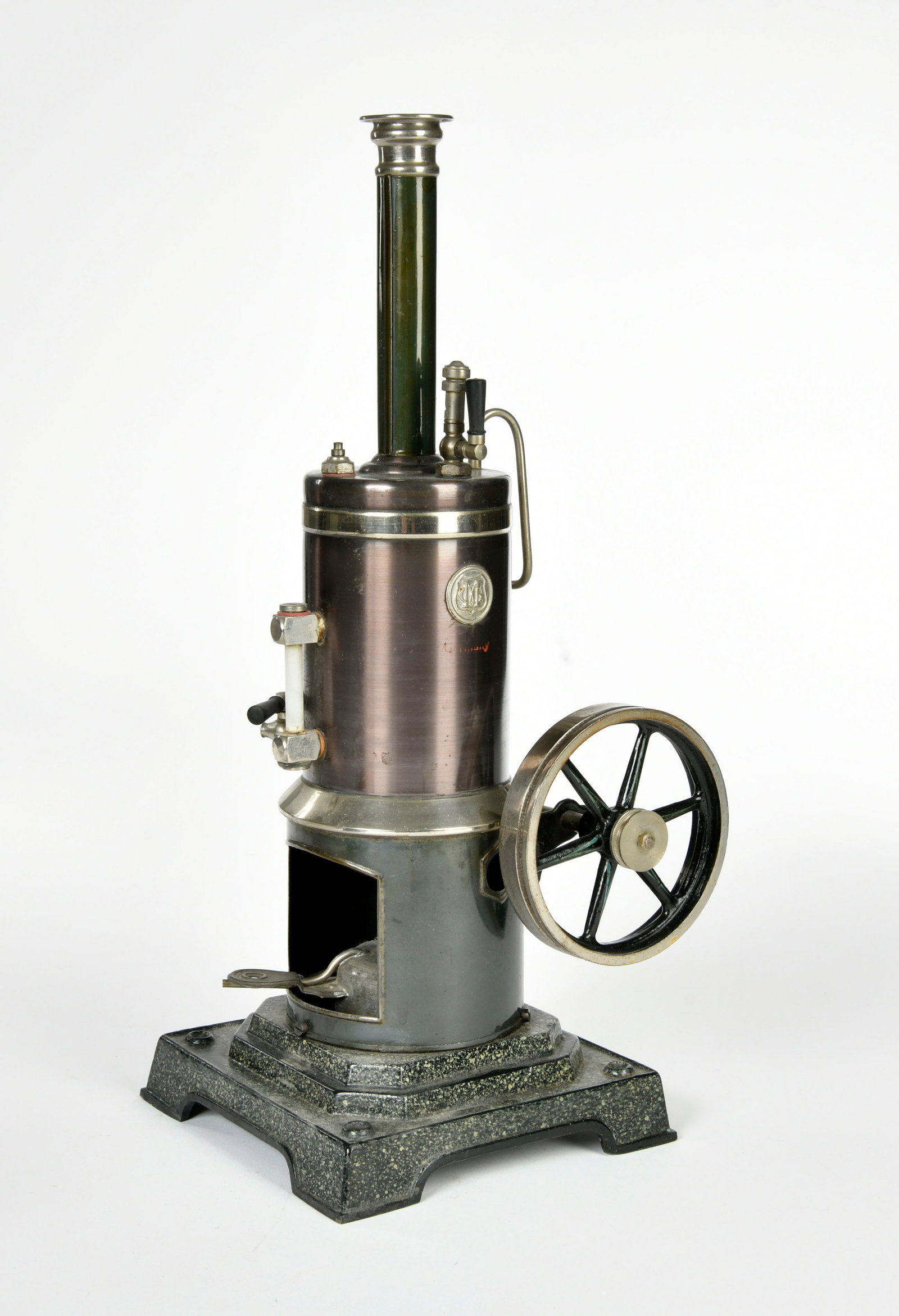 Marklin, stehende Dampfmaschine: Marklin, stehende Dampfmaschine, Germany VK, 37 cm, mit Brenner, min. LM