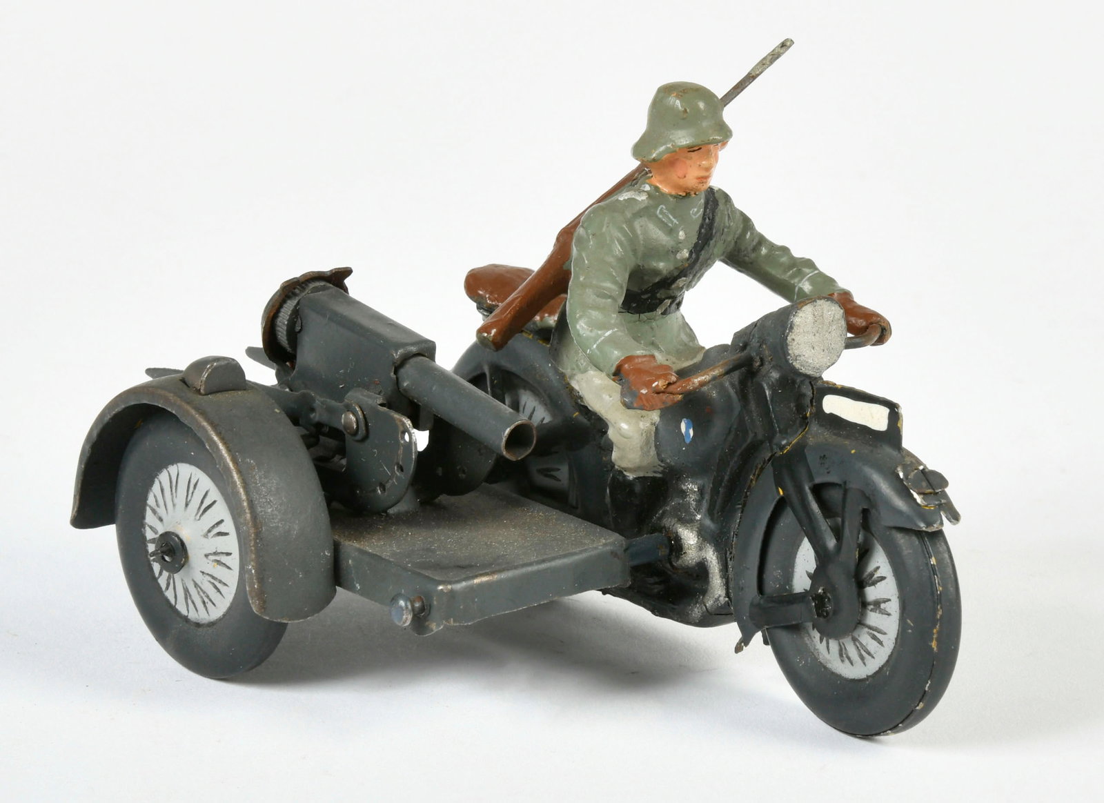 Lineol, Kradfahrer mit MG-Beiwagen: Lineol, Kradfahrer mit MG-Beiwagen, Germany VK, 7,5 cm, Reihe, Z 2