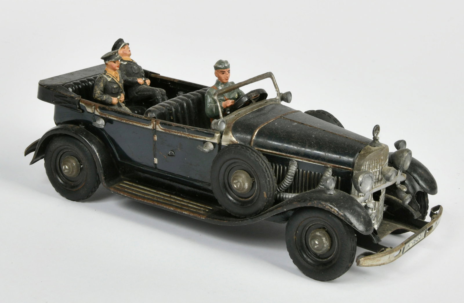 Tippco, Fuhrerwagen: Tippco, Fuhrerwagen, Germany VK, 23,5 cm, Blech, UW schwergangig, LM, drei Figuren, Z 2-3