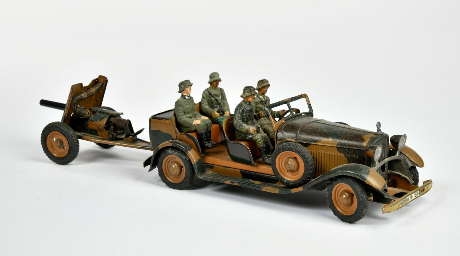 Tippco, Wehrmacht Mercedes mit Geschutz: Tippco, Wehrmacht Mercedes mit Geschutz, Germany VK, 40 cm, UW ok, LM, Z 2-3
