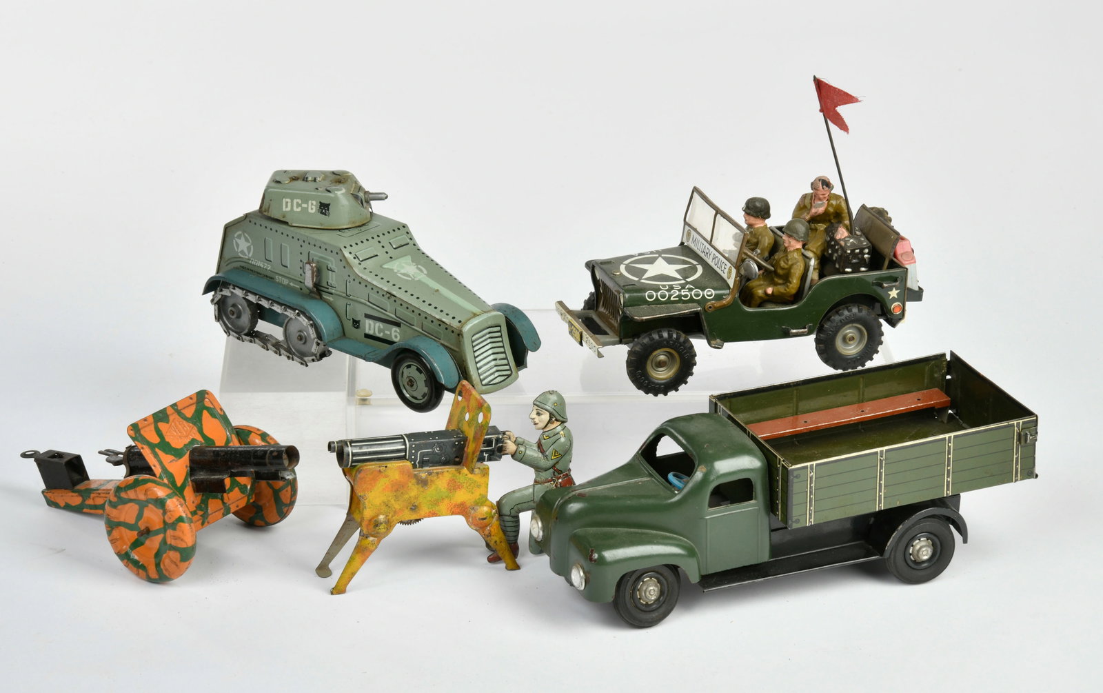 Arnold u.a., Militarspielzeug: Arnold u.a., Militarspielzeug, Blech, Z 2-3