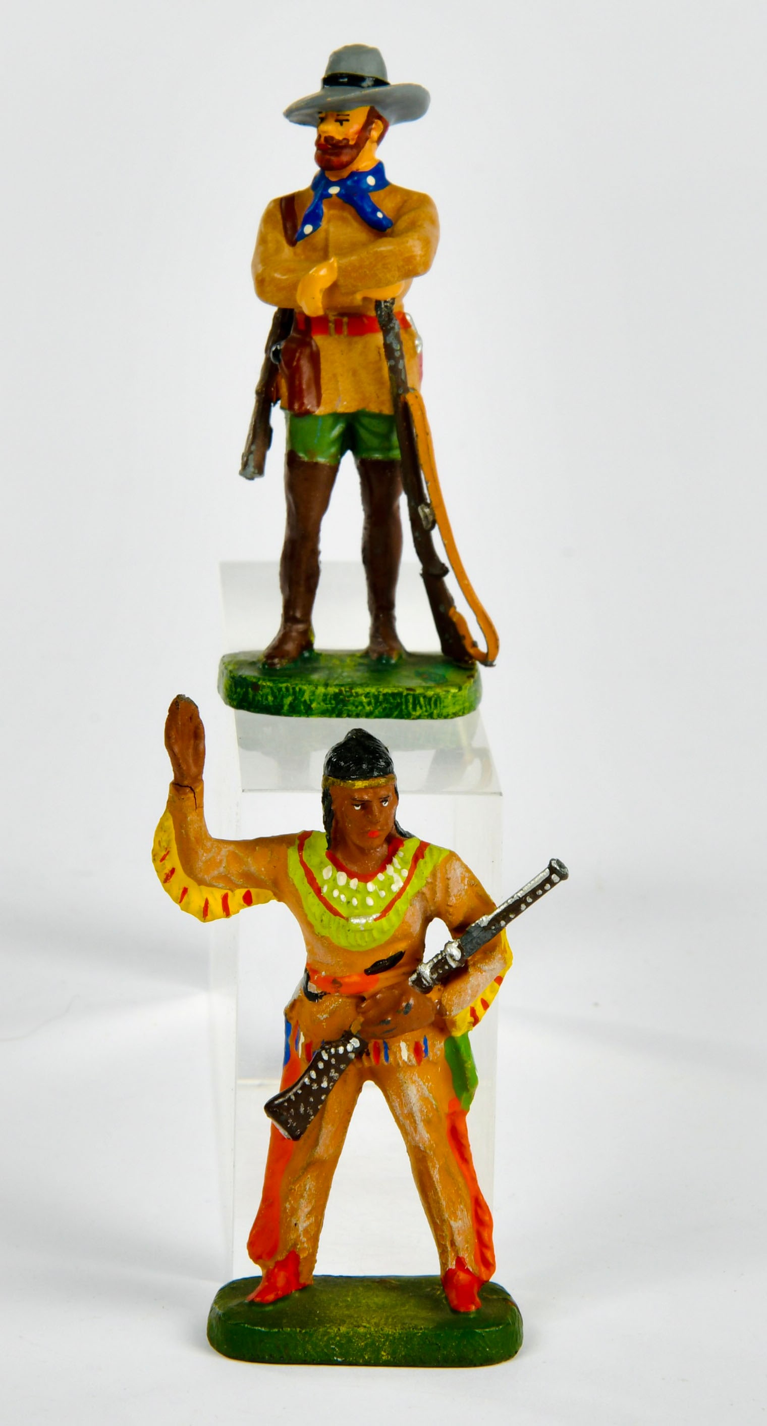 Elastolin, Winnetou und Old Shatterhand: Elastolin, Winnetou und Old Shatterhand, Masse, 7 cm, Z 1-