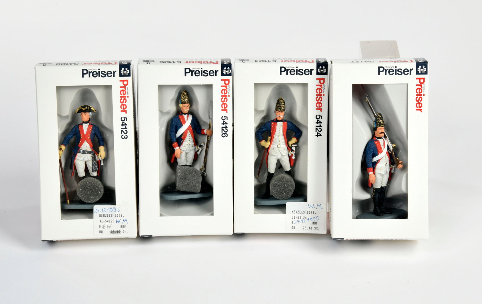 Preiser, 4 Preussen: Preiser, 4 Preussen, 7 cm, Kst., Z 1