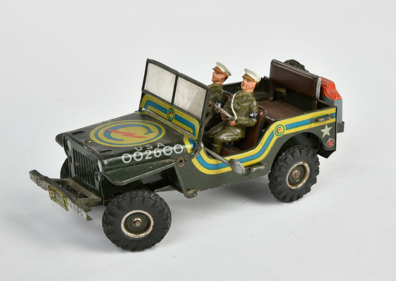 Arnold, Military Police Jeep 2600: Arnold, Military Police Jeep 2600, US Z. Germany, 17 cm, Blech, UW ok, LM, Z 2