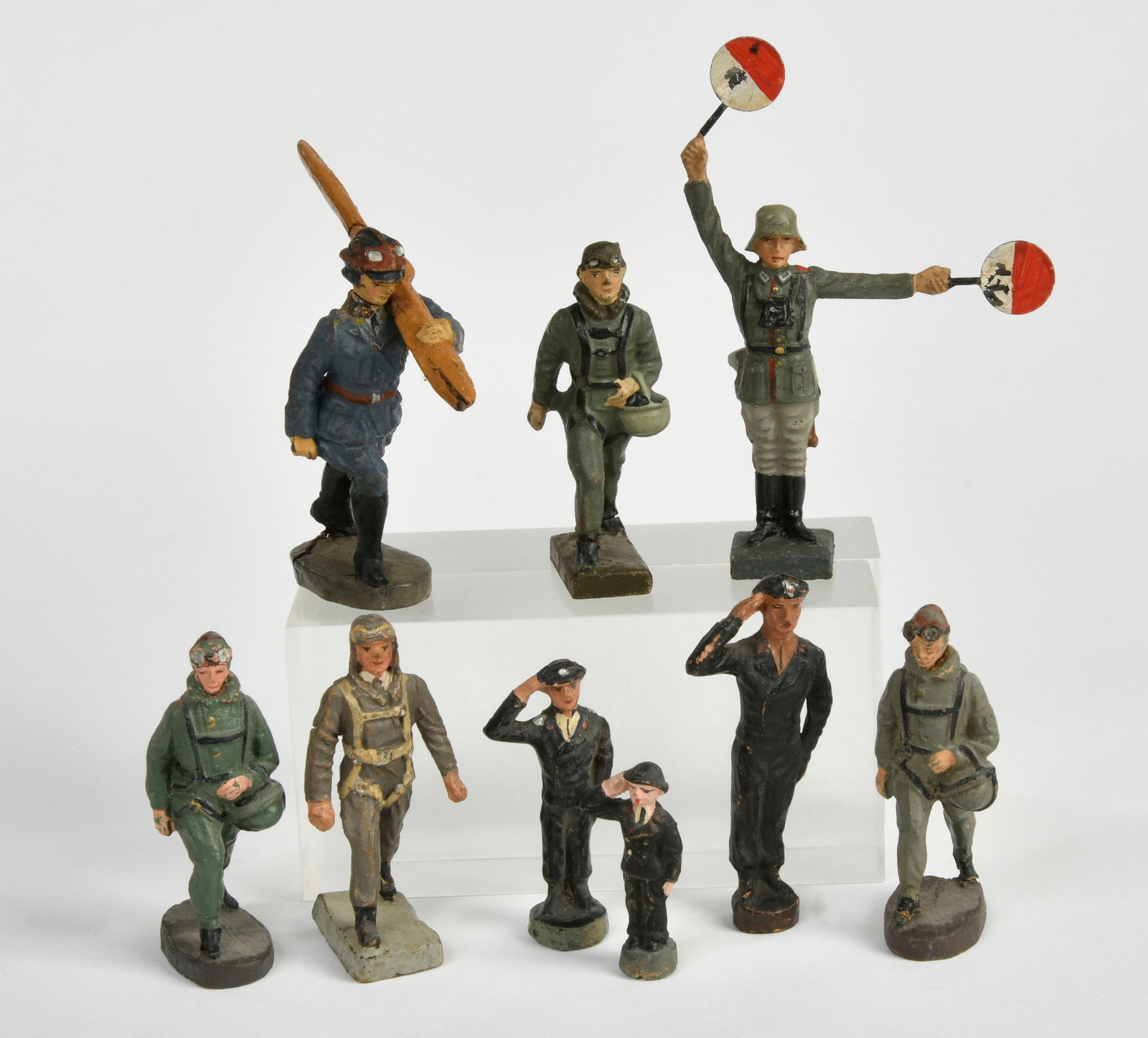 Elastolin u.a., Piloten, Panzerfahrer: Elastolin u.a., Piloten, Panzerfahrer, Germany VK, Masse, Z 2-3