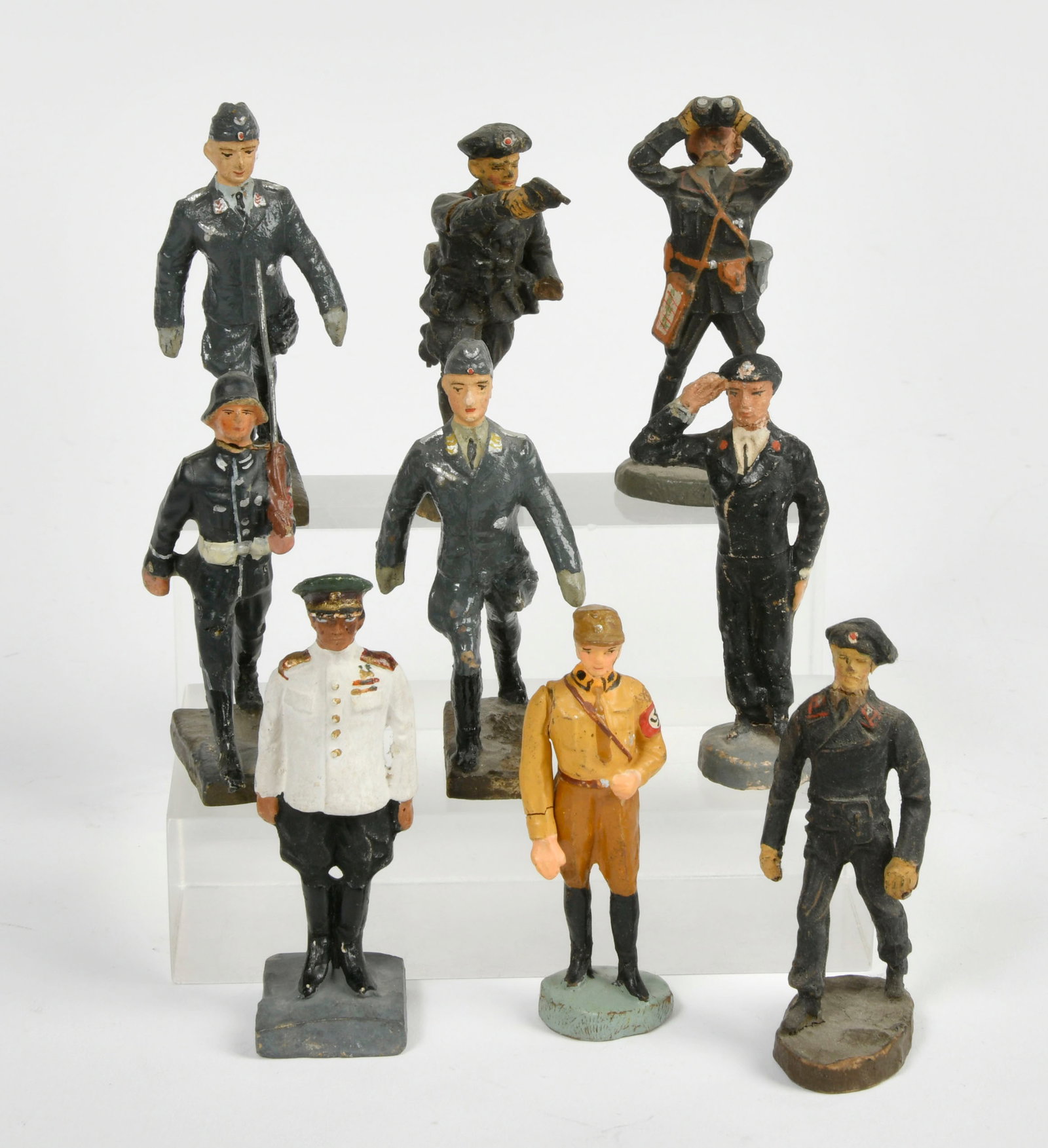 Durso, Lineol u.a., Panzersoldaten, SS, u.a.: Durso, Lineol u.a., Panzersoldaten, SS, u.a., 7,5 cm, Masse, Z 2