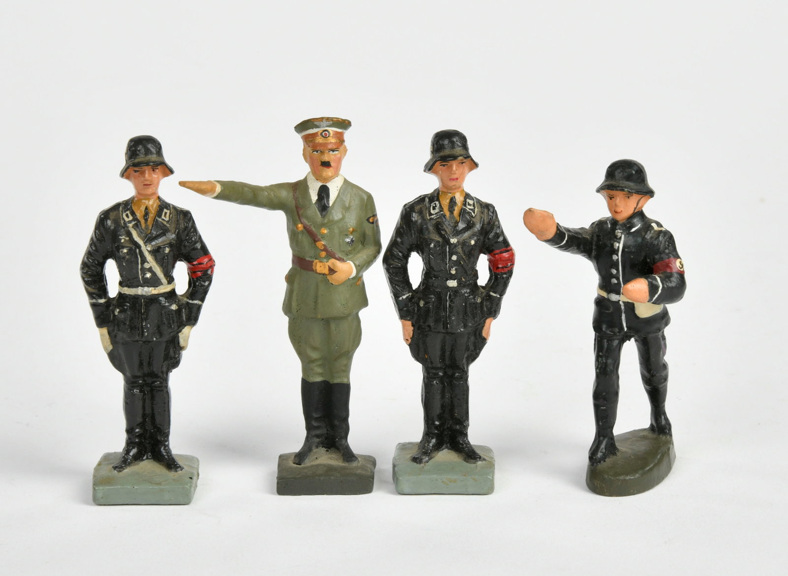 Elastolin, Lineol, Hitler & 3 Leibstandarte Soldaten (1 of 1)