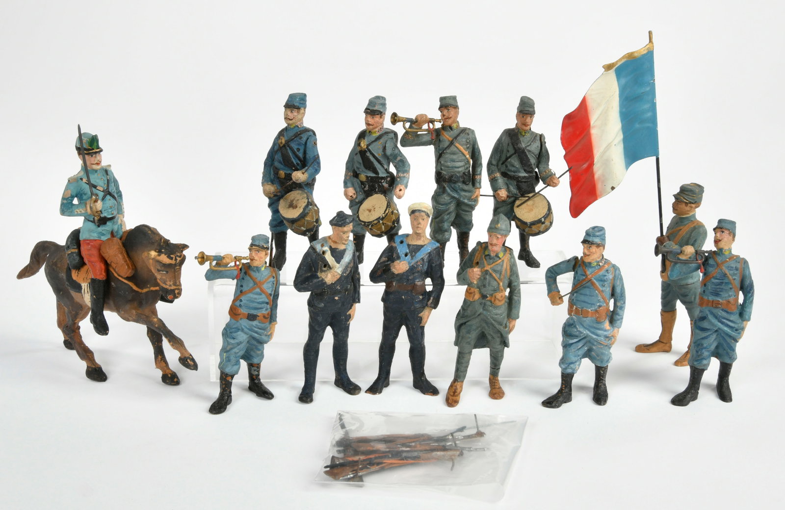SFBJ France, franzosische Soldaten: SFBJ France, franzosische Soldaten, Masse, 11 cm, min. LM, vgl. Christian Blondieau, Petit Soldats, S. 349/394