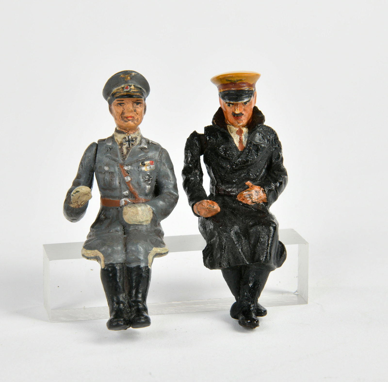 Lineol, Hitler & Goring Sitzfiguren: Lineol, Hitler & Goring Sitzfiguren, Germany VK, 7,5 cm, LM, Z 2