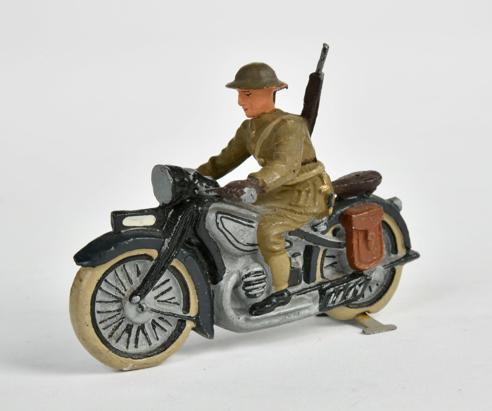 Lineol, englischer Motorradfahrer: Lineol, englischer Motorradfahrer, Massekrad, Germany VK, 7,5cm, Masse, Z 1