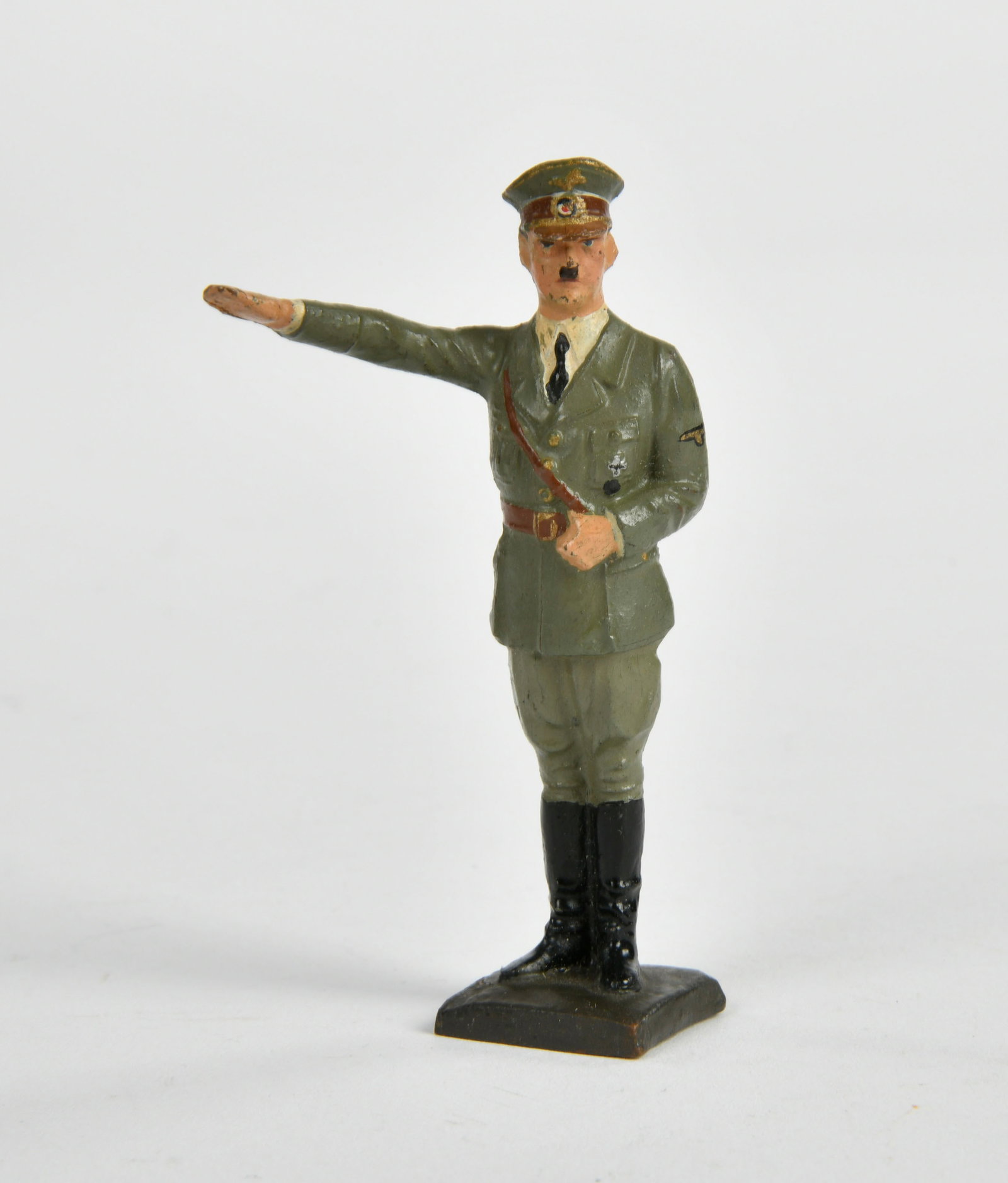 Lineol, AH: Lineol, AH, grune Uniform, fester Grussarm, Germany VK, 7,5cm, Masse, Z 1