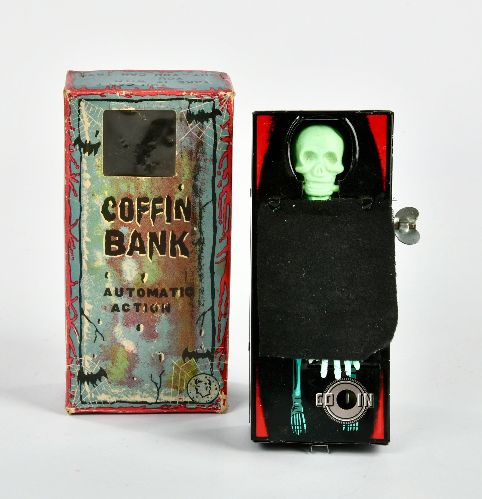 Yone Coffin Bank: Yone Coffin Bank, Japan, 17 cm, Blech, UW ok, Okt. Z 2, Z 1