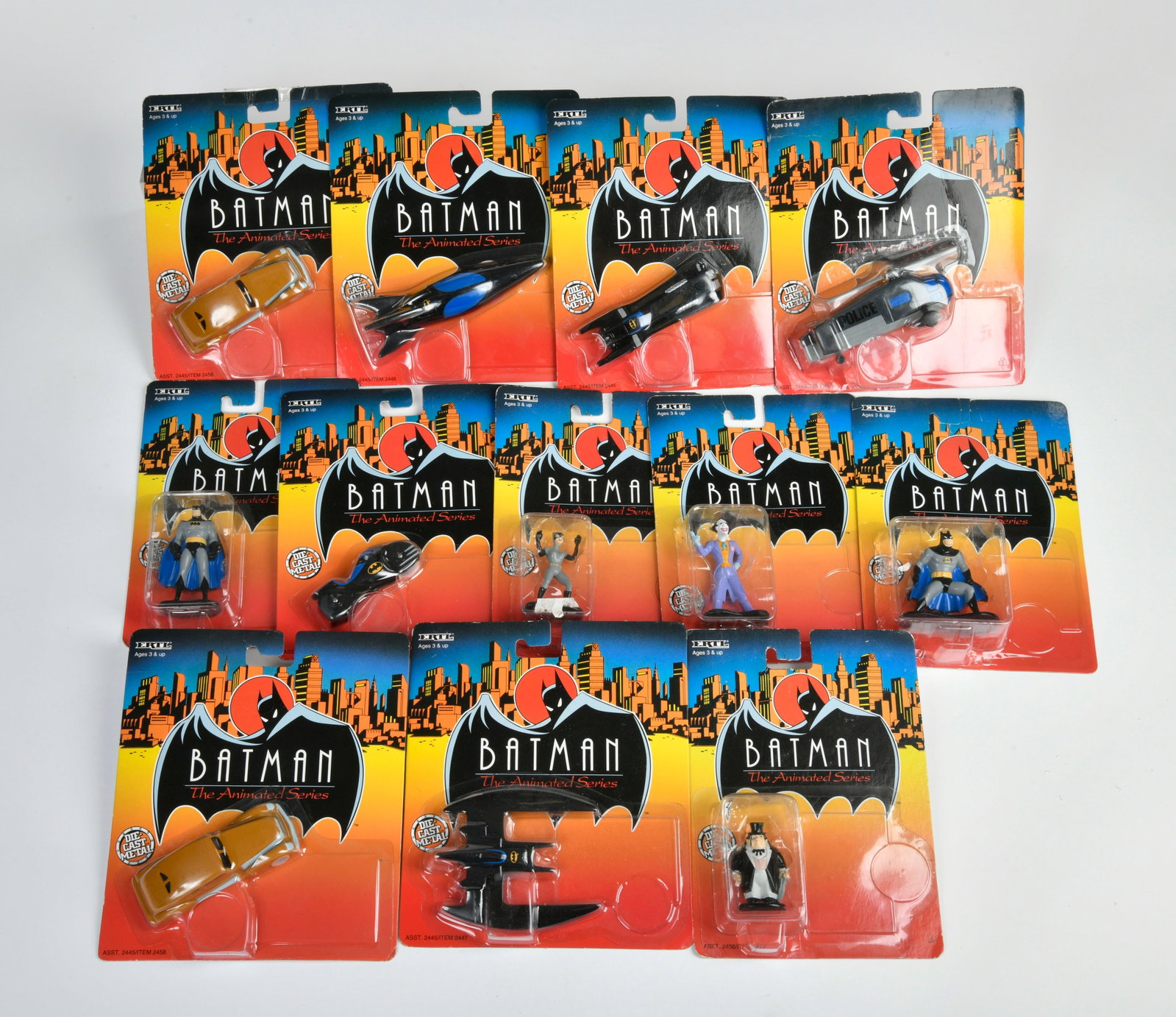 Ertl, 12 verschiedene Batman Figuren: Ertl, 12 verschiedene Batman Figuren, Druckguss, OVP, Z 1
