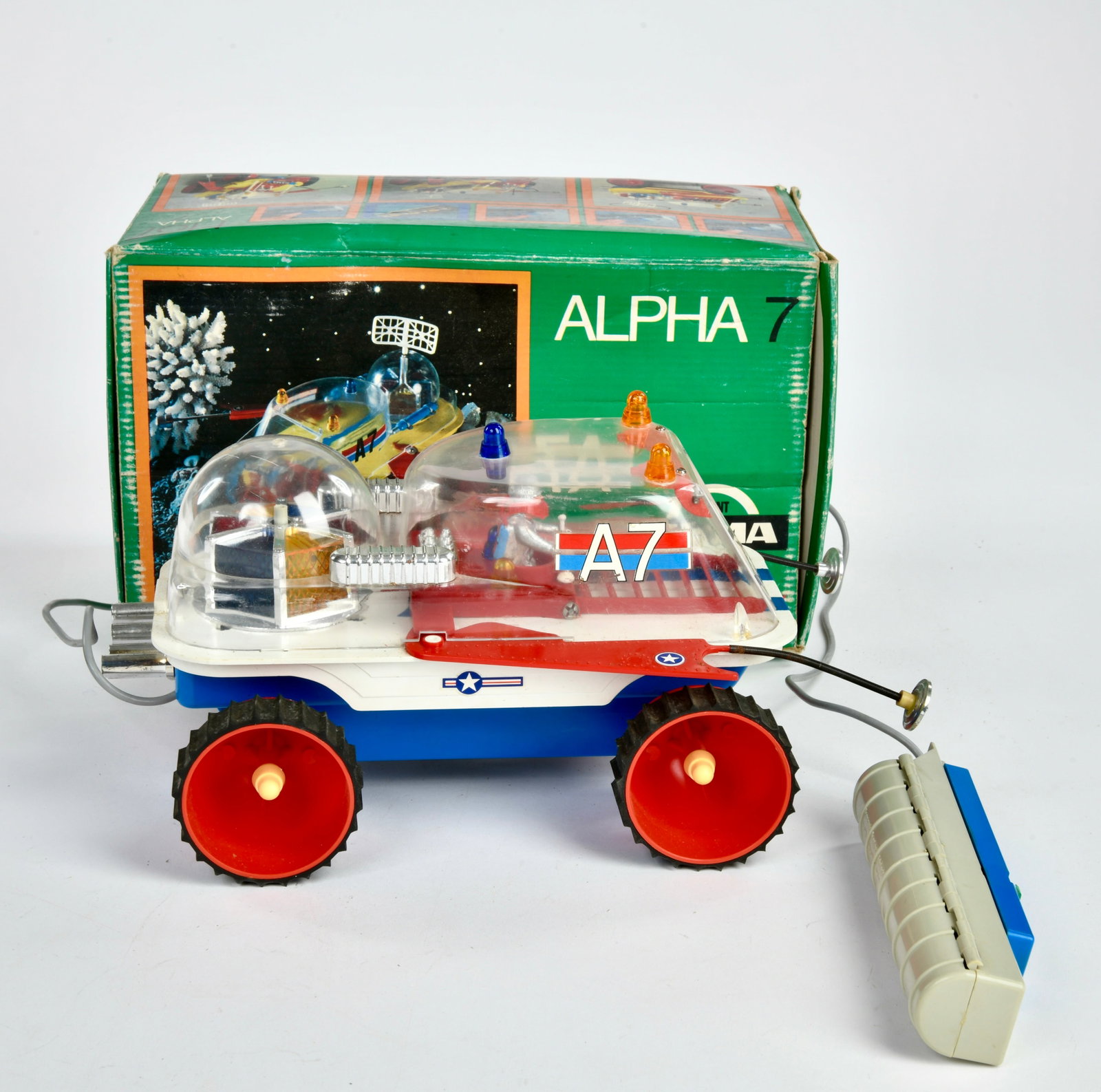 Gama, Space Fahrzeug Alpha 7: Gama, Space Fahrzeug Alpha 7, W.-Germany, 30 cm, Kst, Okt, Z 1-2