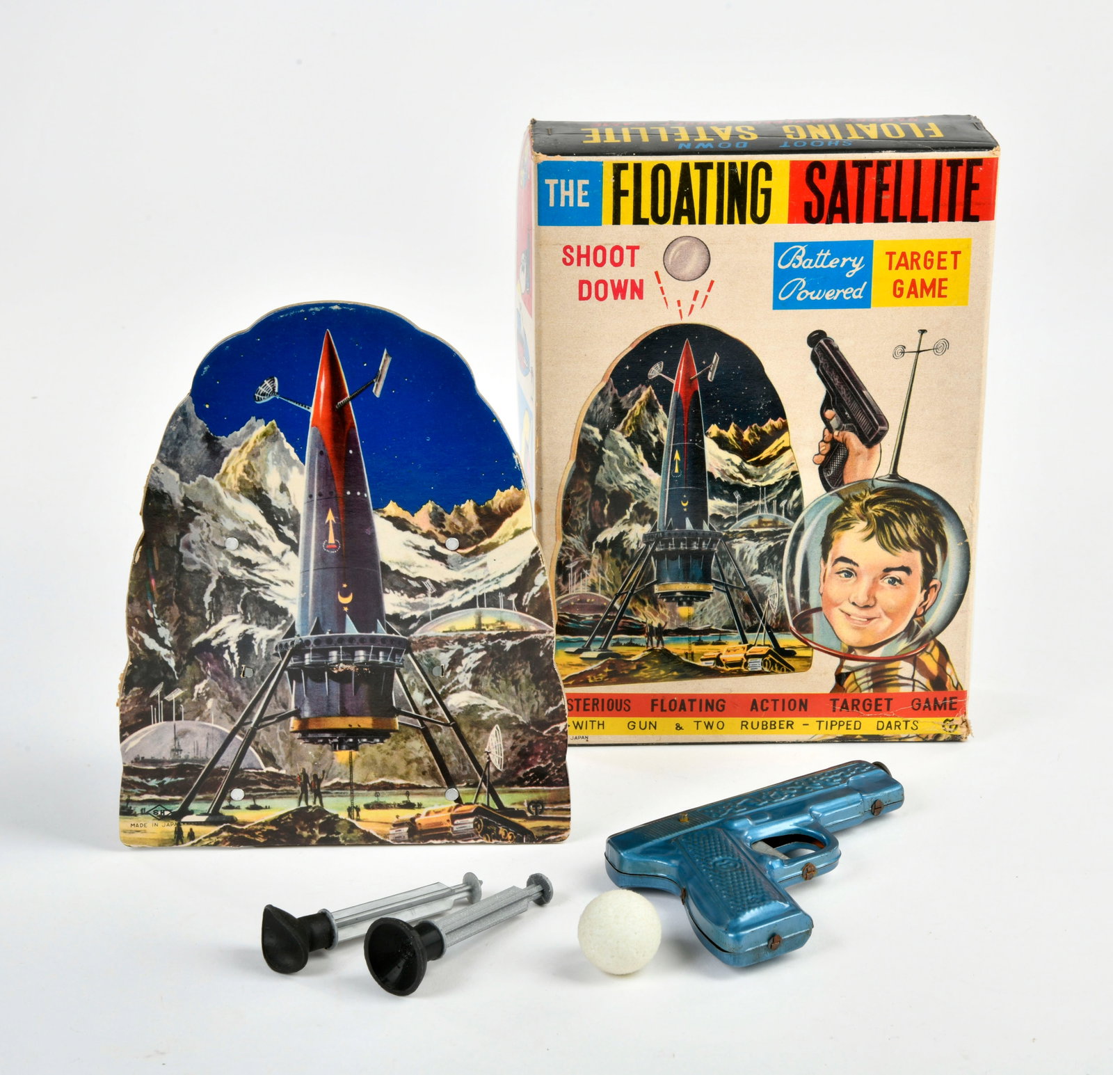 Space Floating Satellite Shooting Gallery Game: Space Floating Satellite Shooting Gallery Game, Japan, GemBw, komplett, Okt, Z 1-