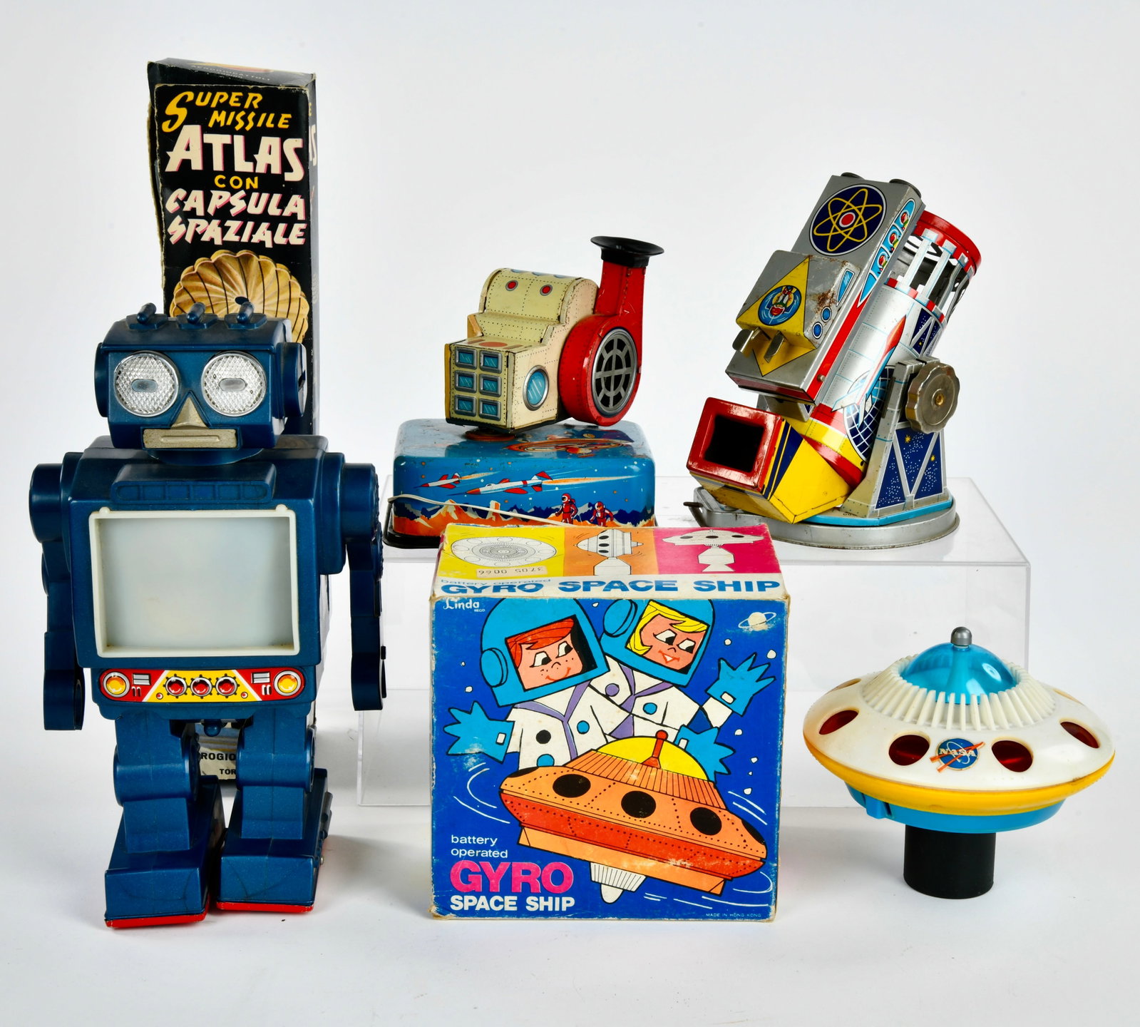 Konvolut Space Toys: Konvolut Space Toys, Japan u.a., Kst, Blech, ungepruft, Z 2-3