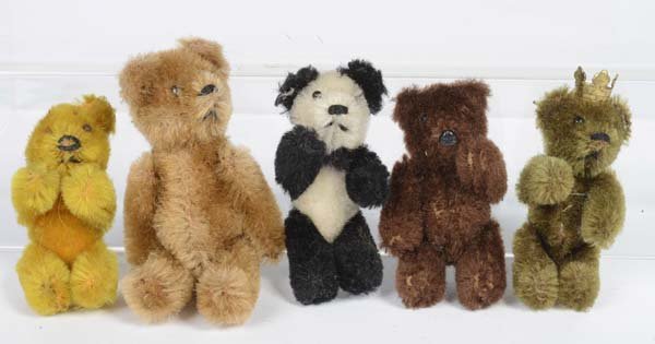Schuco/Steiff: Schuco/Steiff, 5 Little Bears, W.-Germany, 1 ear missing, otherwise good condition