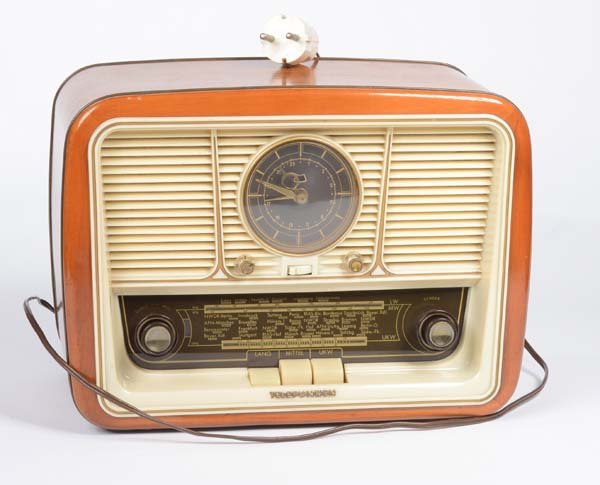 Telefunken: Telefunken, Radio with Clock, W.-Germany, function ok, C 1-2